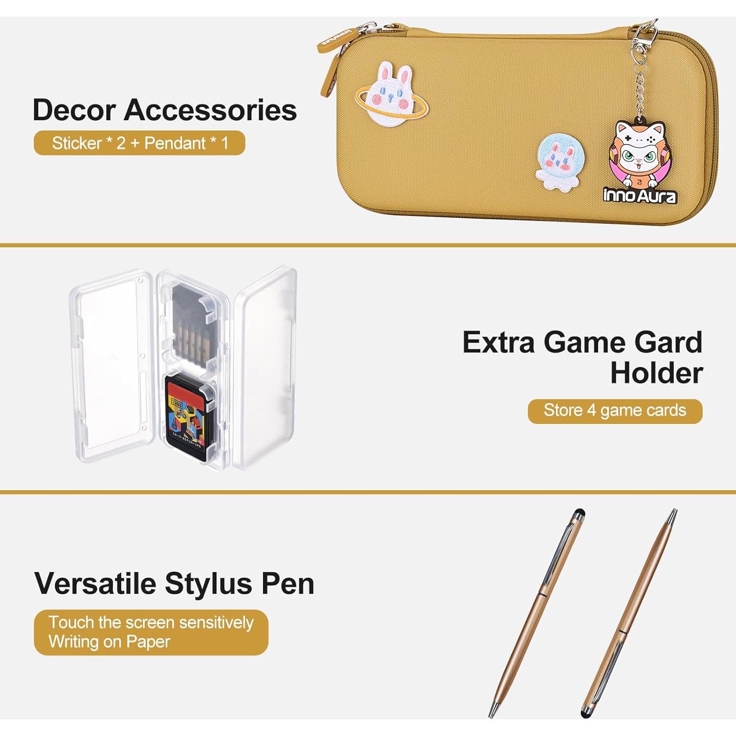 Accesorios innoAura 18 en 1 para Switch Lite con estuche