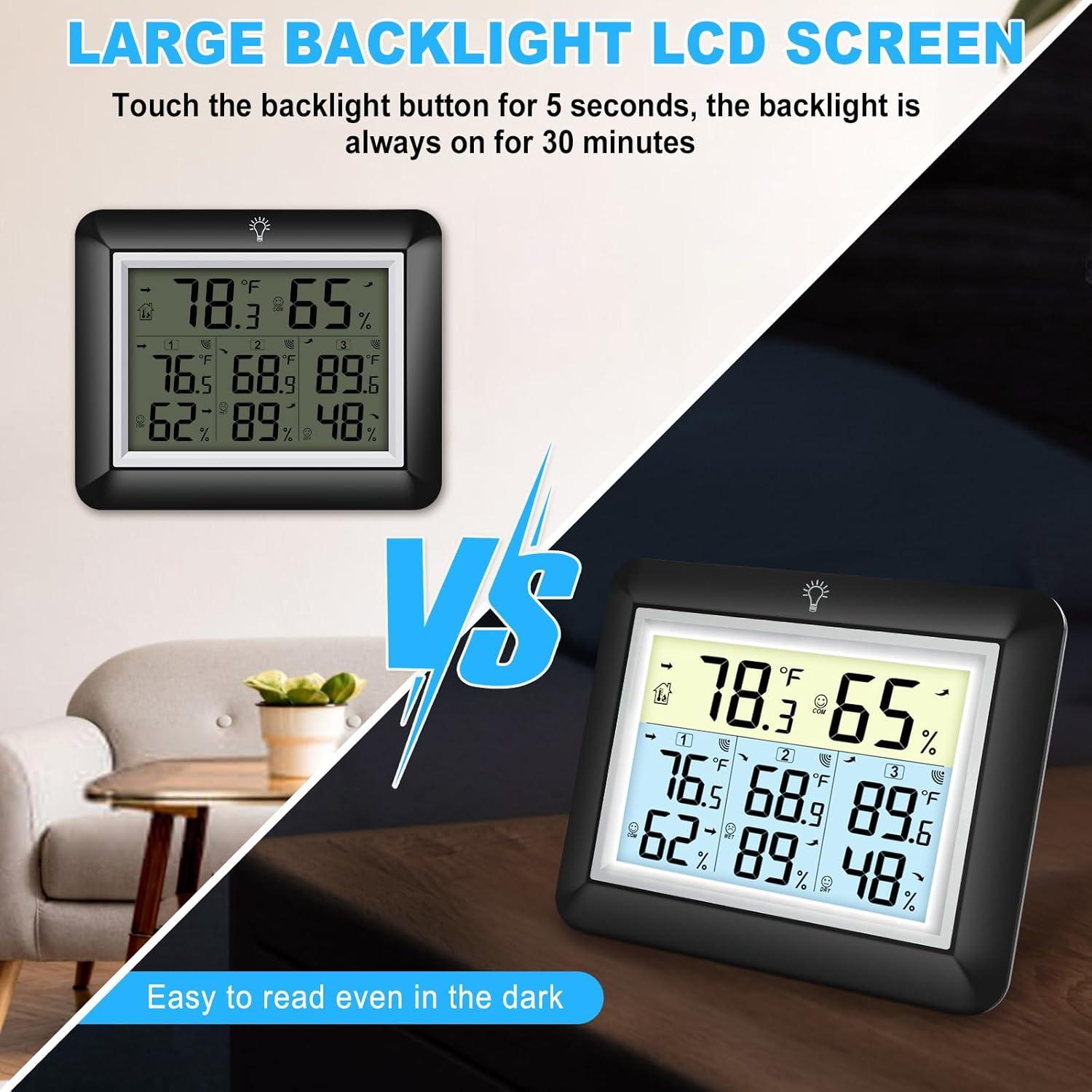 Termómetro e Higrómetro Inalámbrico Urageuxy WS0170BKY Negro