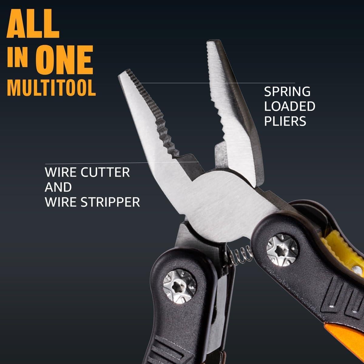 Mini Multiherramienta 12 en 1 Grand Way Amarillo/Negro