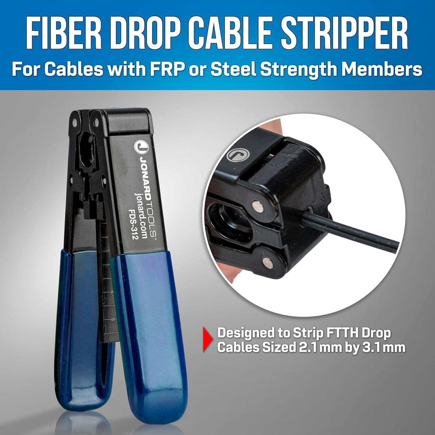 Destripador de Cable de Fibra Jonard FDS-312 3.1x2.0mm