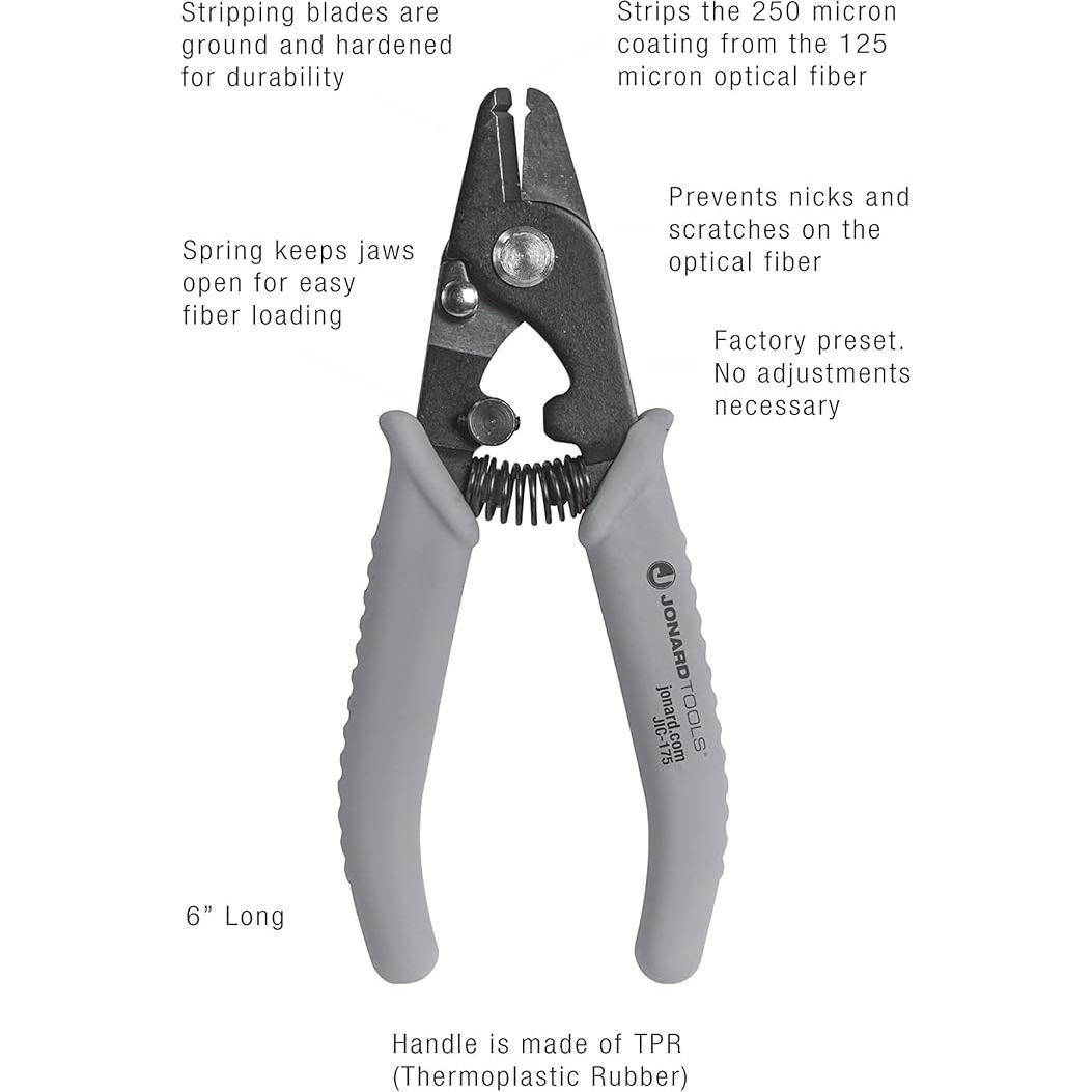 Desforrador Ergonómico de Fibra Óptica Jonard JIC-175 15 cm