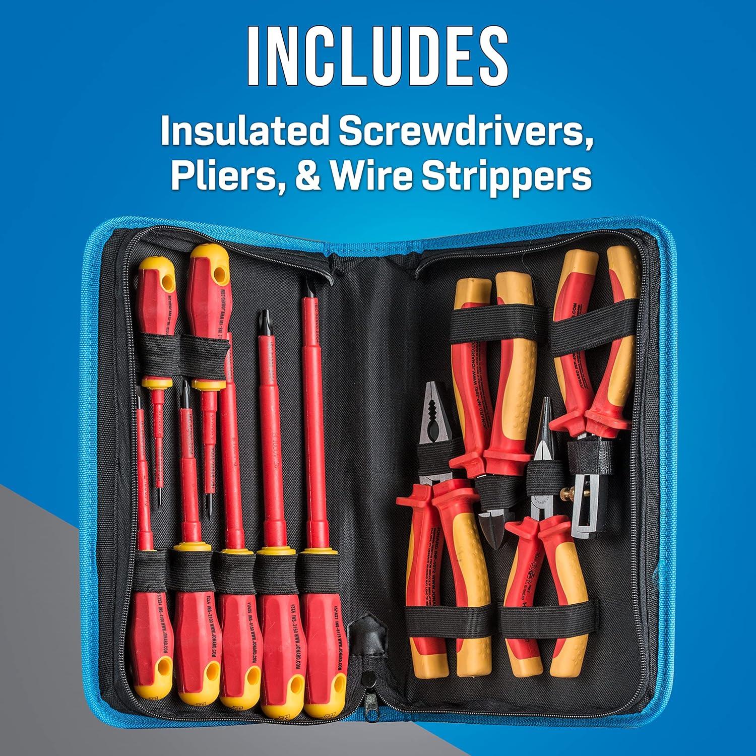 Kit de Herramientas Aisladas 11 Piezas Jonard TK-110INS