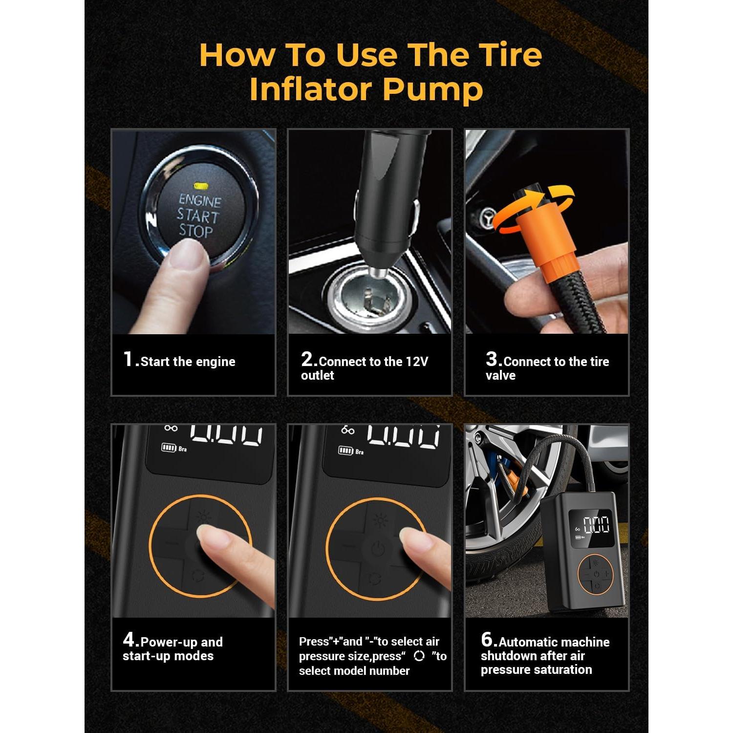 Kit de Reparación de Neumáticos Planos AUTOWN 54 Piezas