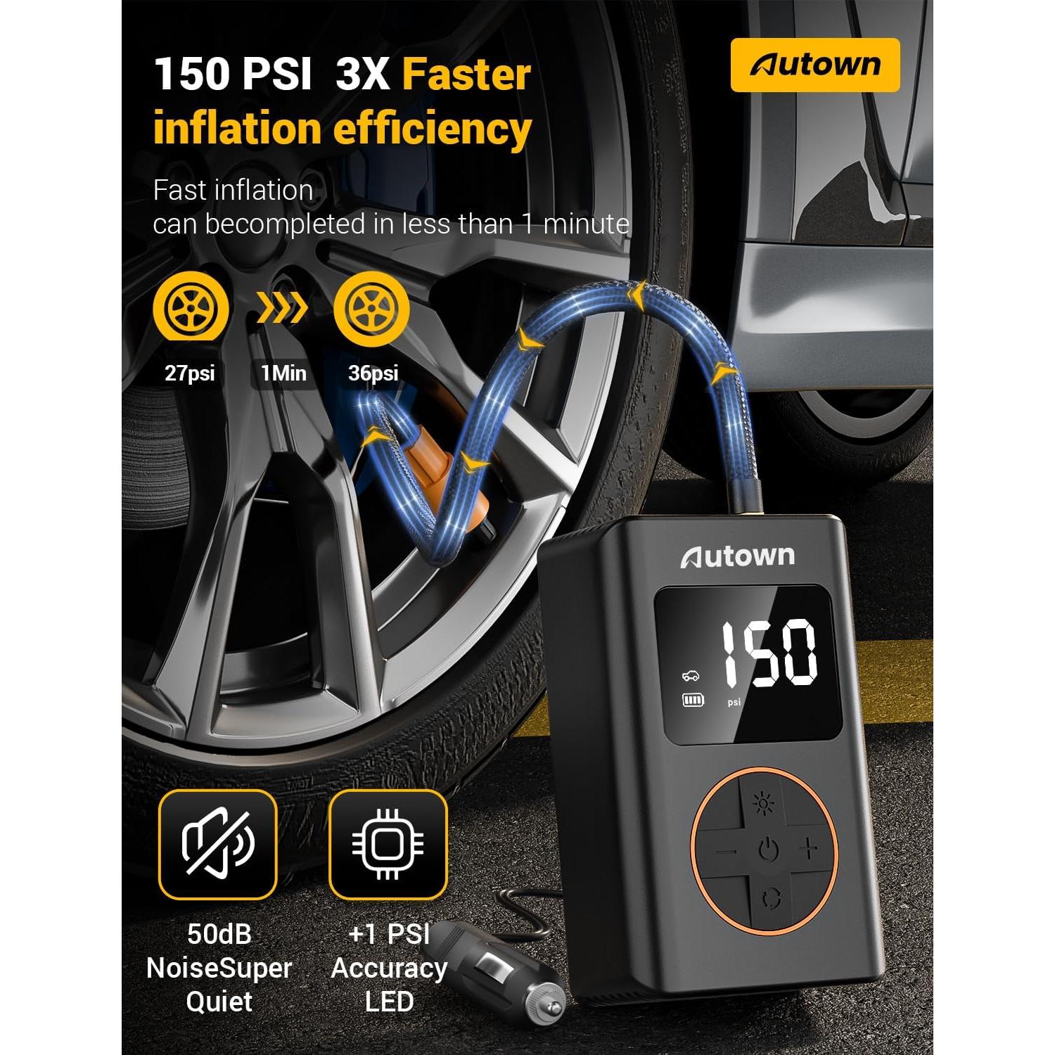 Kit de Reparación de Neumáticos Planos AUTOWN 54 Piezas