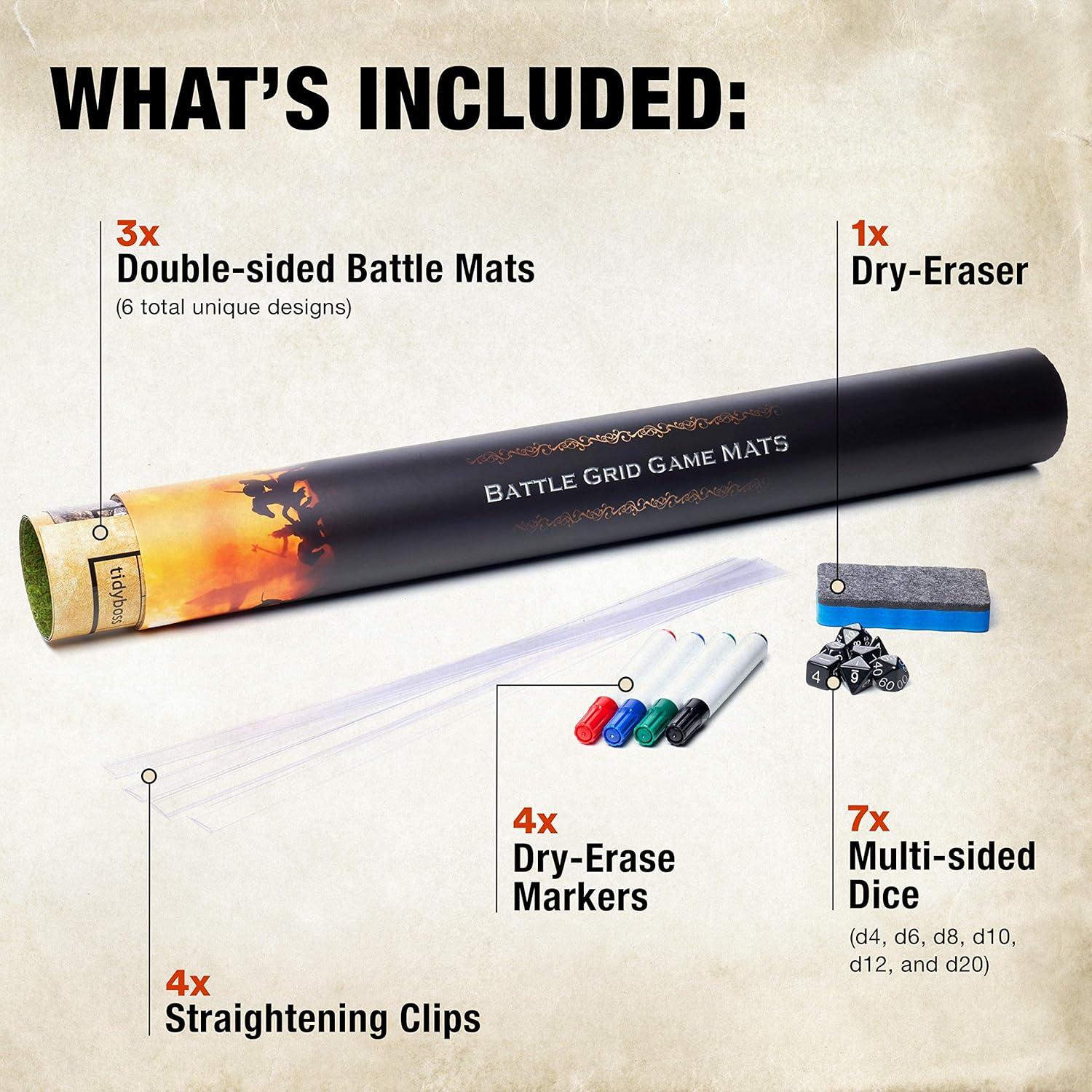 Tapete D&D TidyBoss Doble Cara 61x91 cm + Accesorios