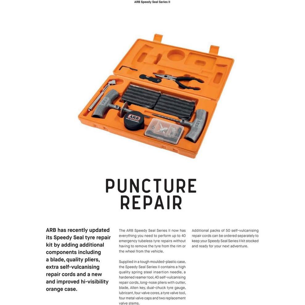 Kit de Reparación de Neumáticos ARB Speedy Seal II - 50 Cuerdas