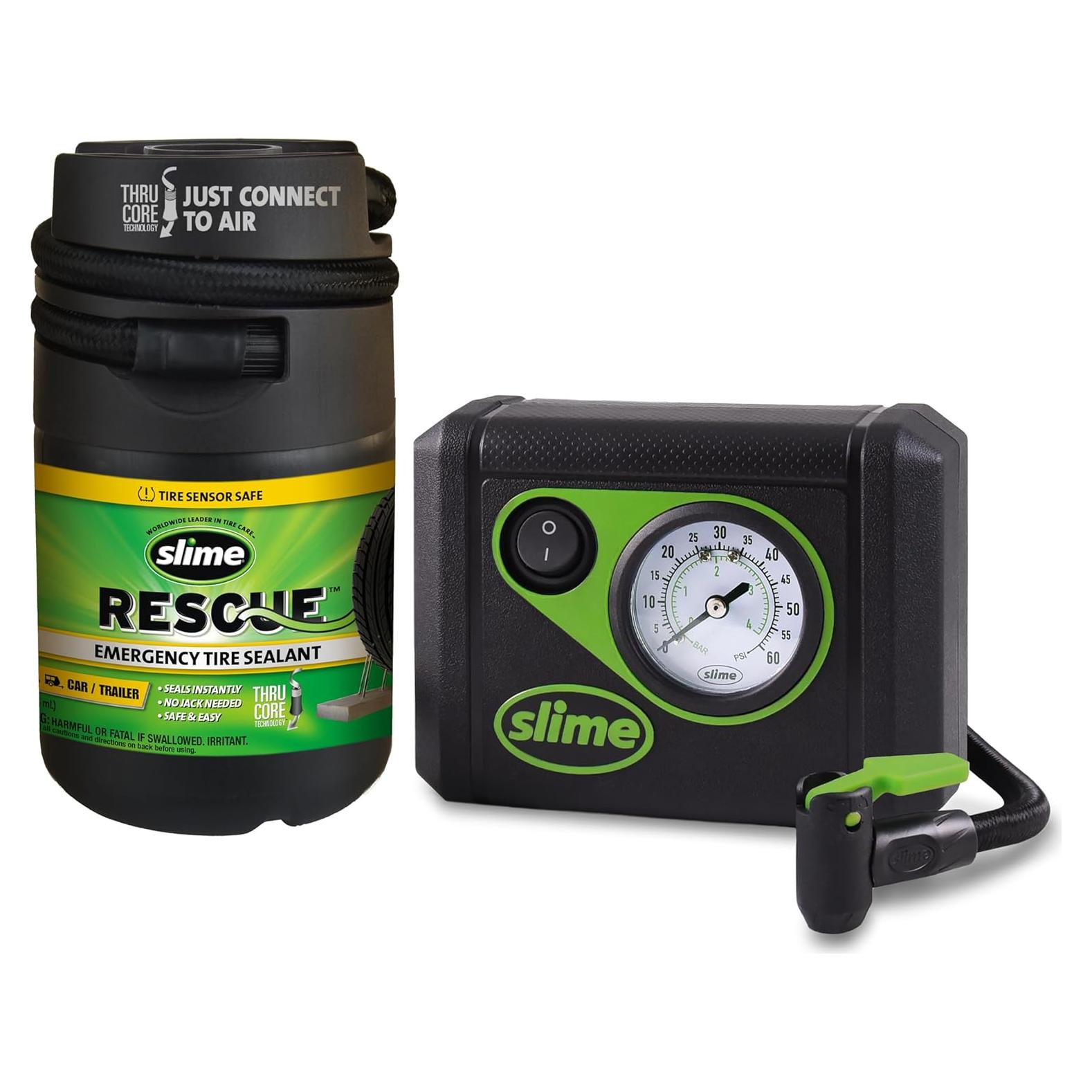 Kit de Emergencia Slime 50138 para Reparación de Neumáticos