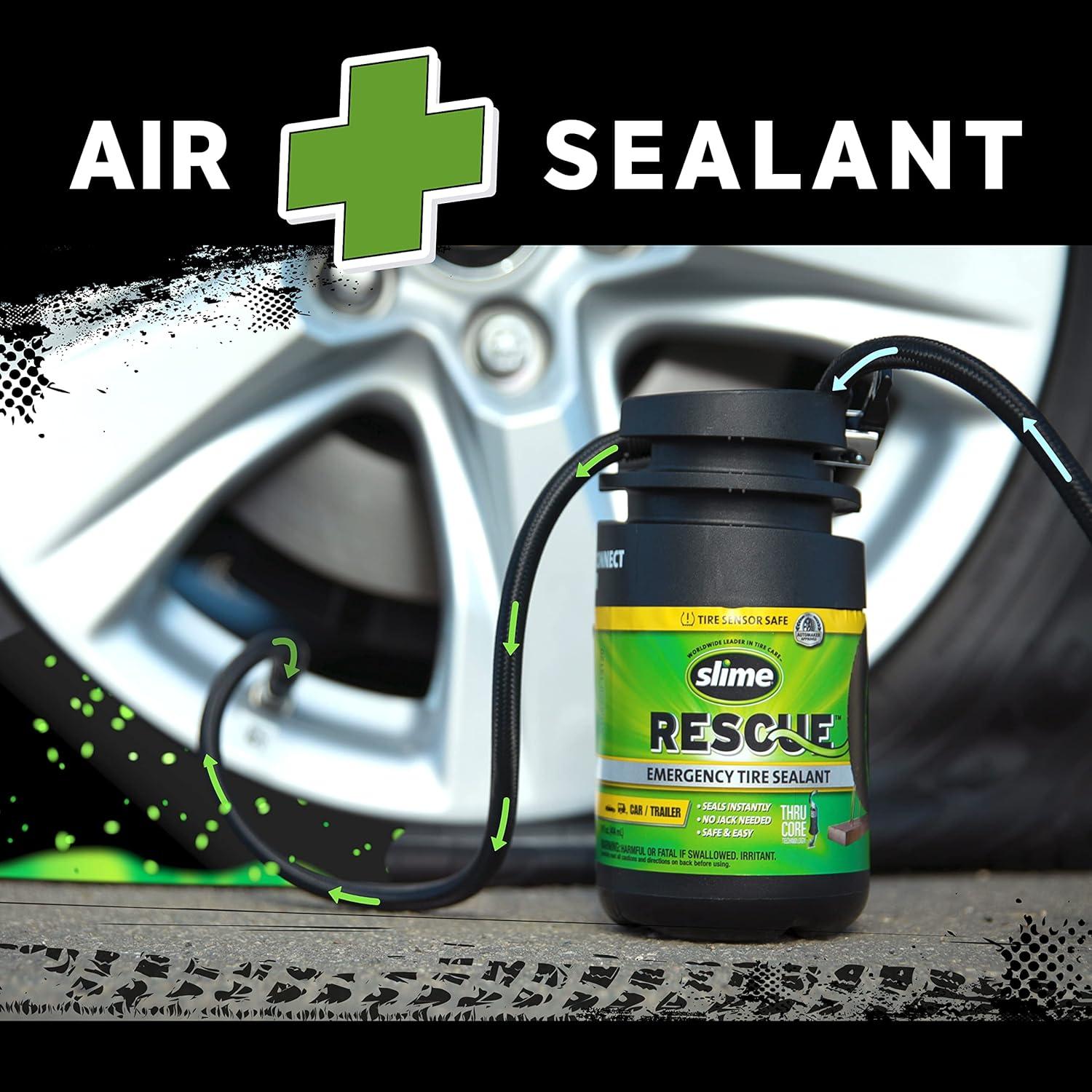 Kit de Emergencia Slime 50138 para Reparación de Neumáticos