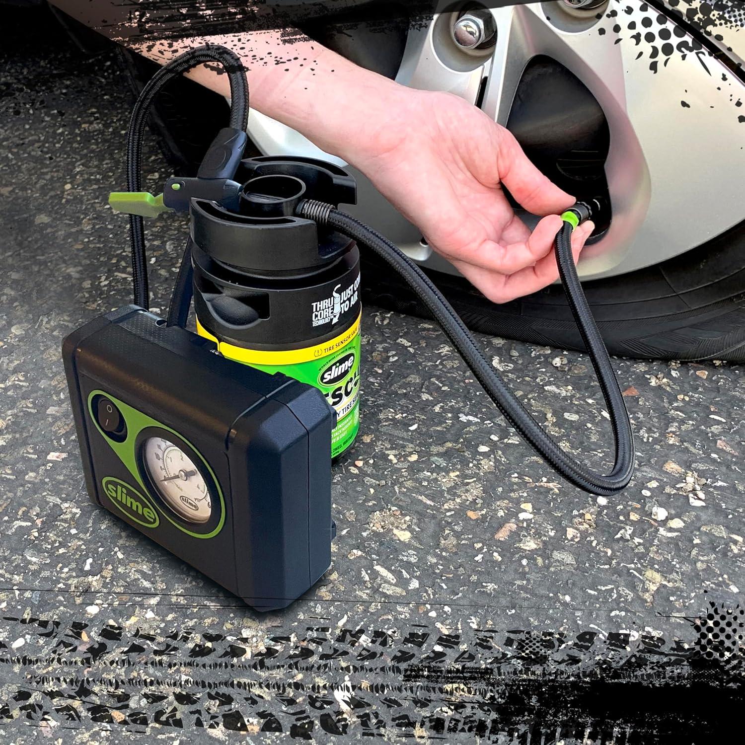 Kit de Emergencia Slime 50138 para Reparación de Neumáticos