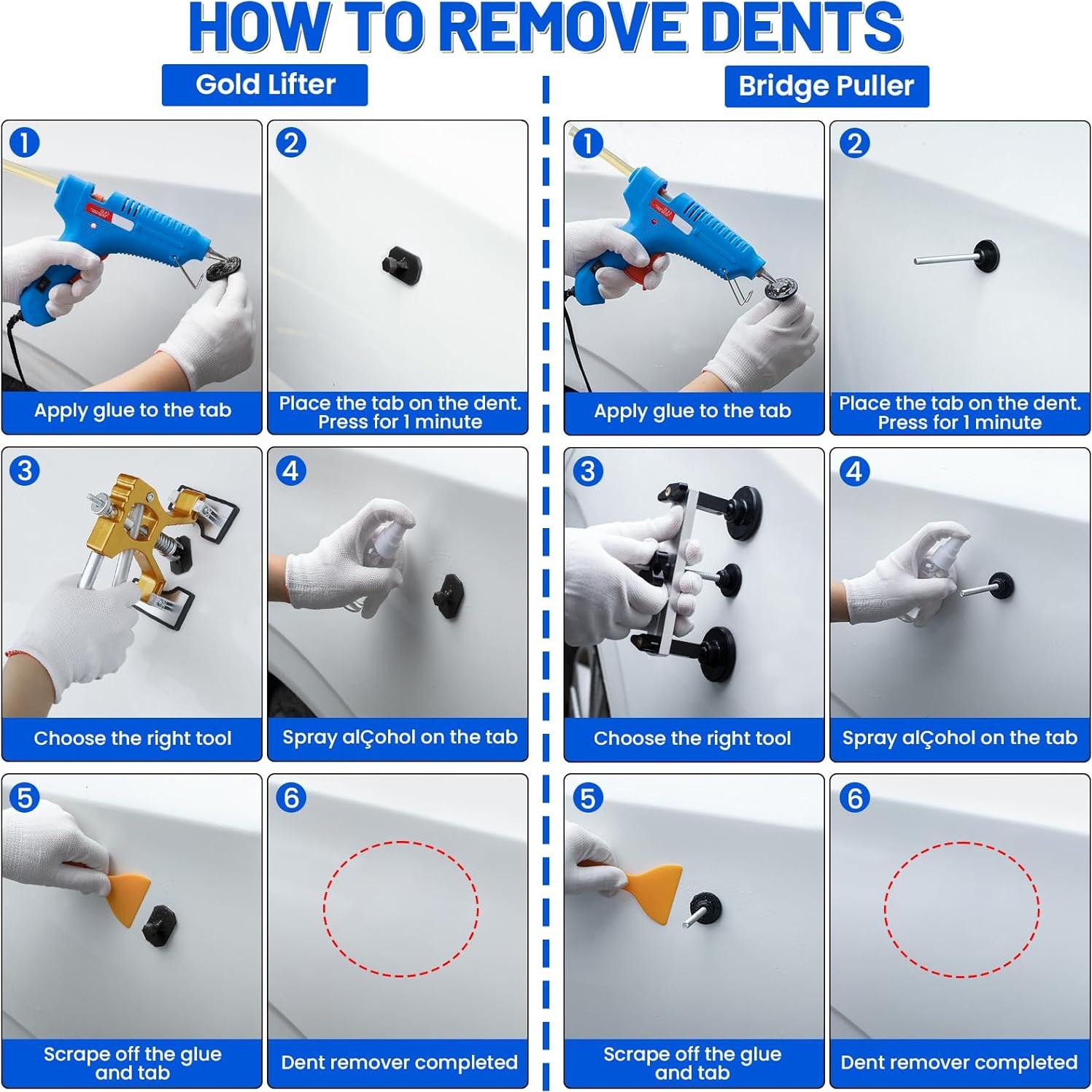 Kit de Extracción de Abolladuras para Automóviles 52 Piezas Polisak