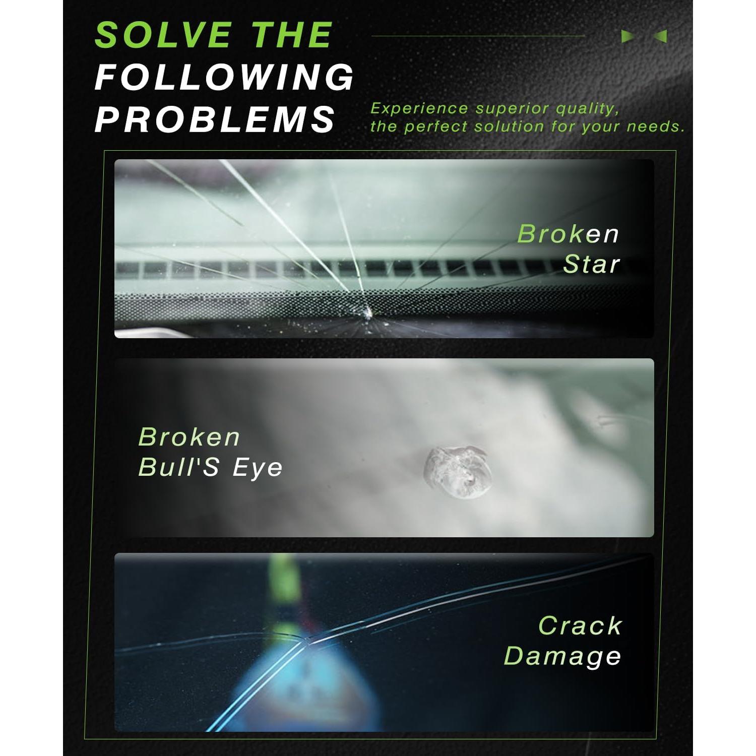 Kit de Reparación de Parabrisas Lemsper para Chips y Grietas