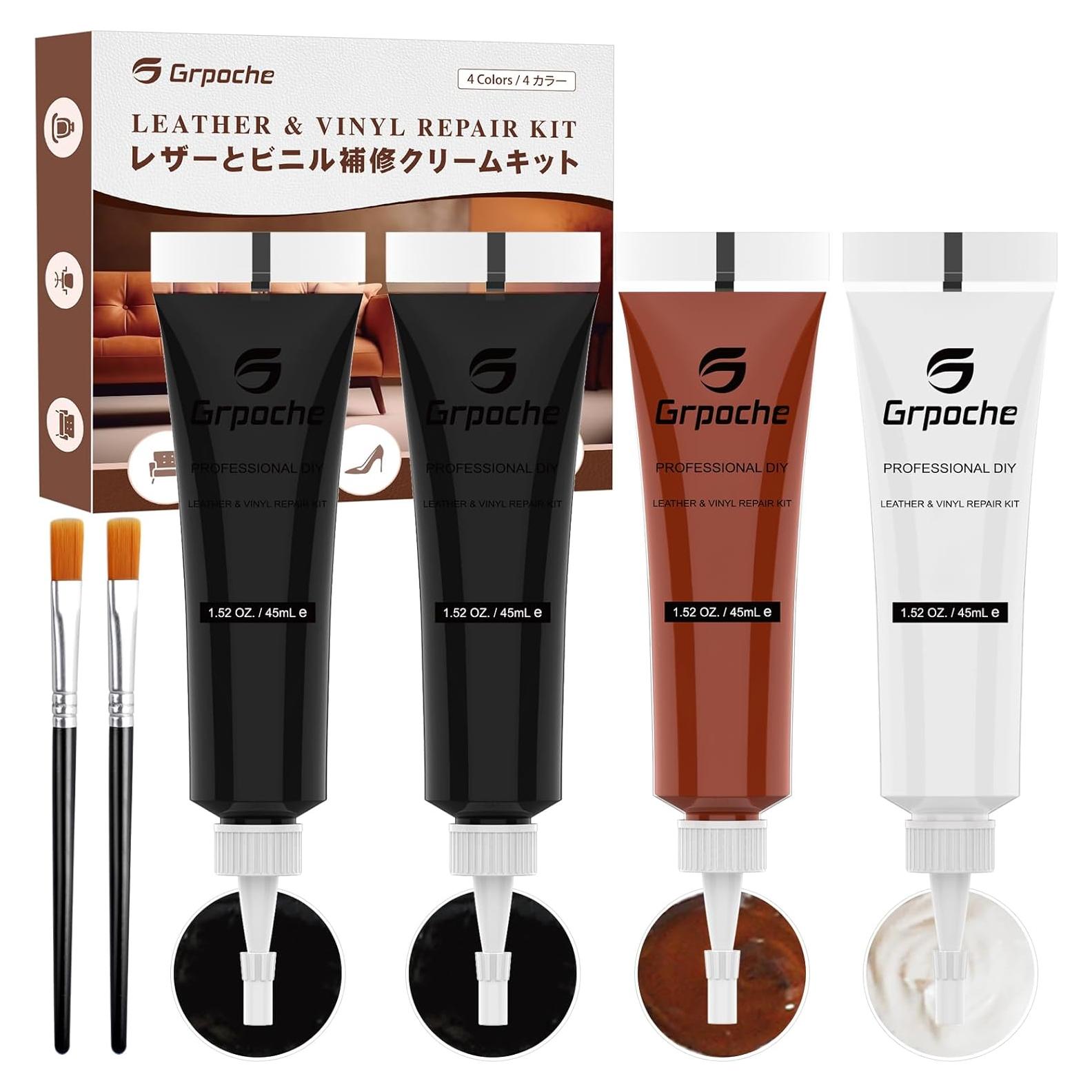 Kit de Reparación de Cuero Grpoche - 7 Piezas, Varios Colores