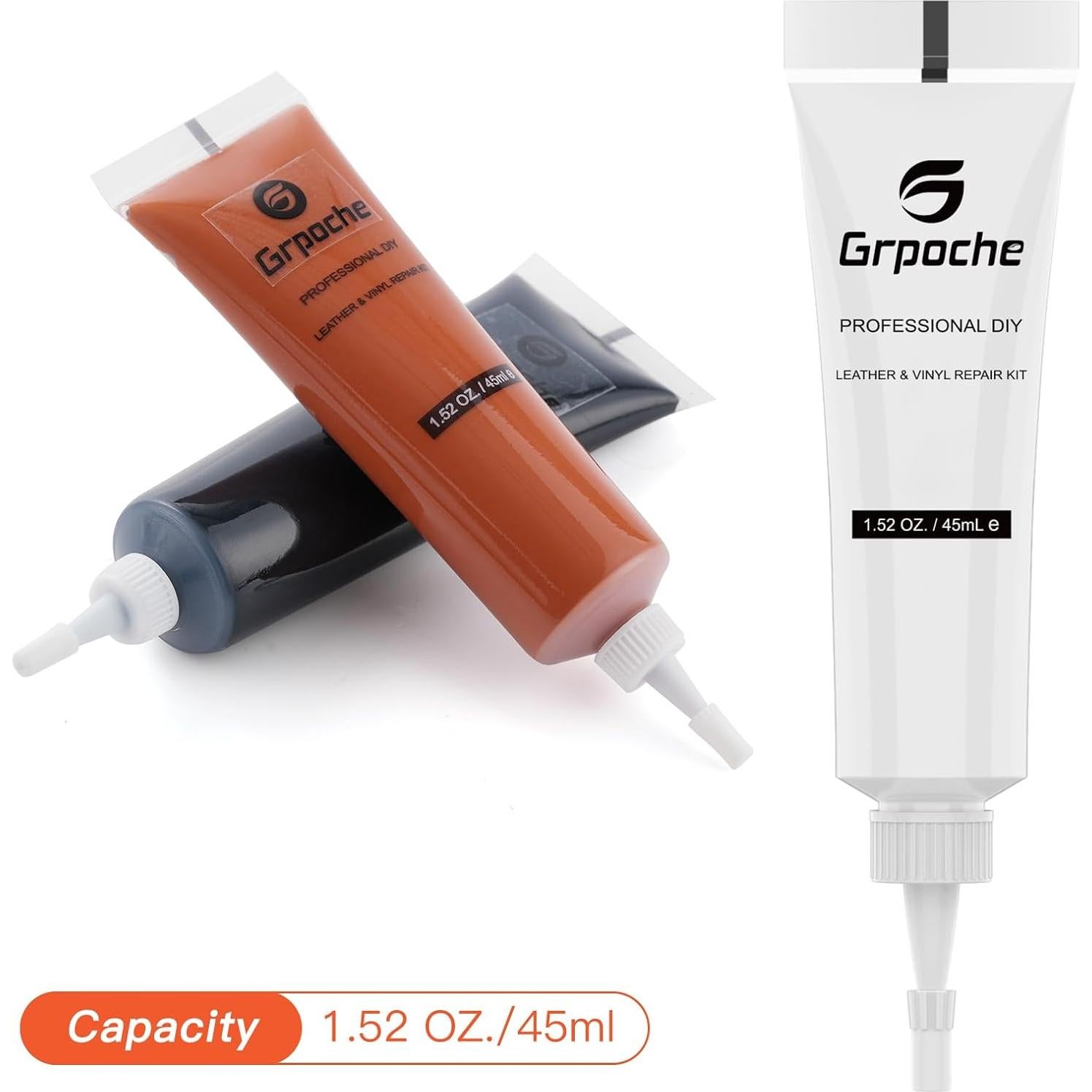 Kit de Reparación de Cuero Grpoche - 7 Piezas, Varios Colores