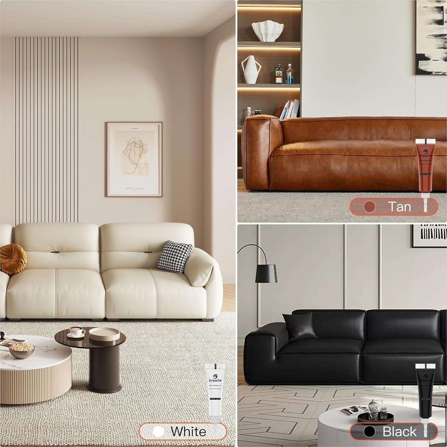 Kit de Reparación de Cuero Grpoche - 7 Piezas, Varios Colores