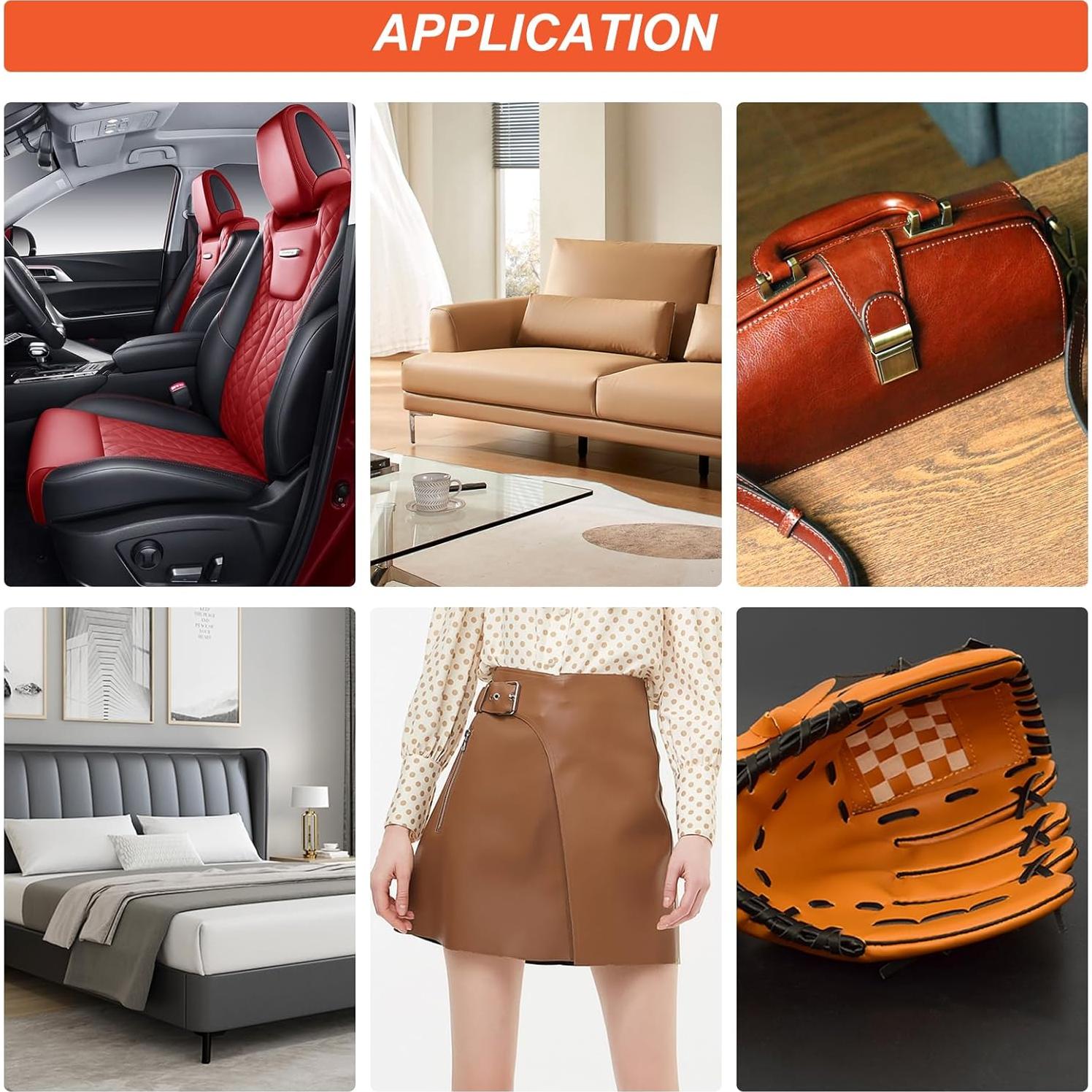 Kit de Reparación de Cuero Grpoche - 7 Piezas, Varios Colores