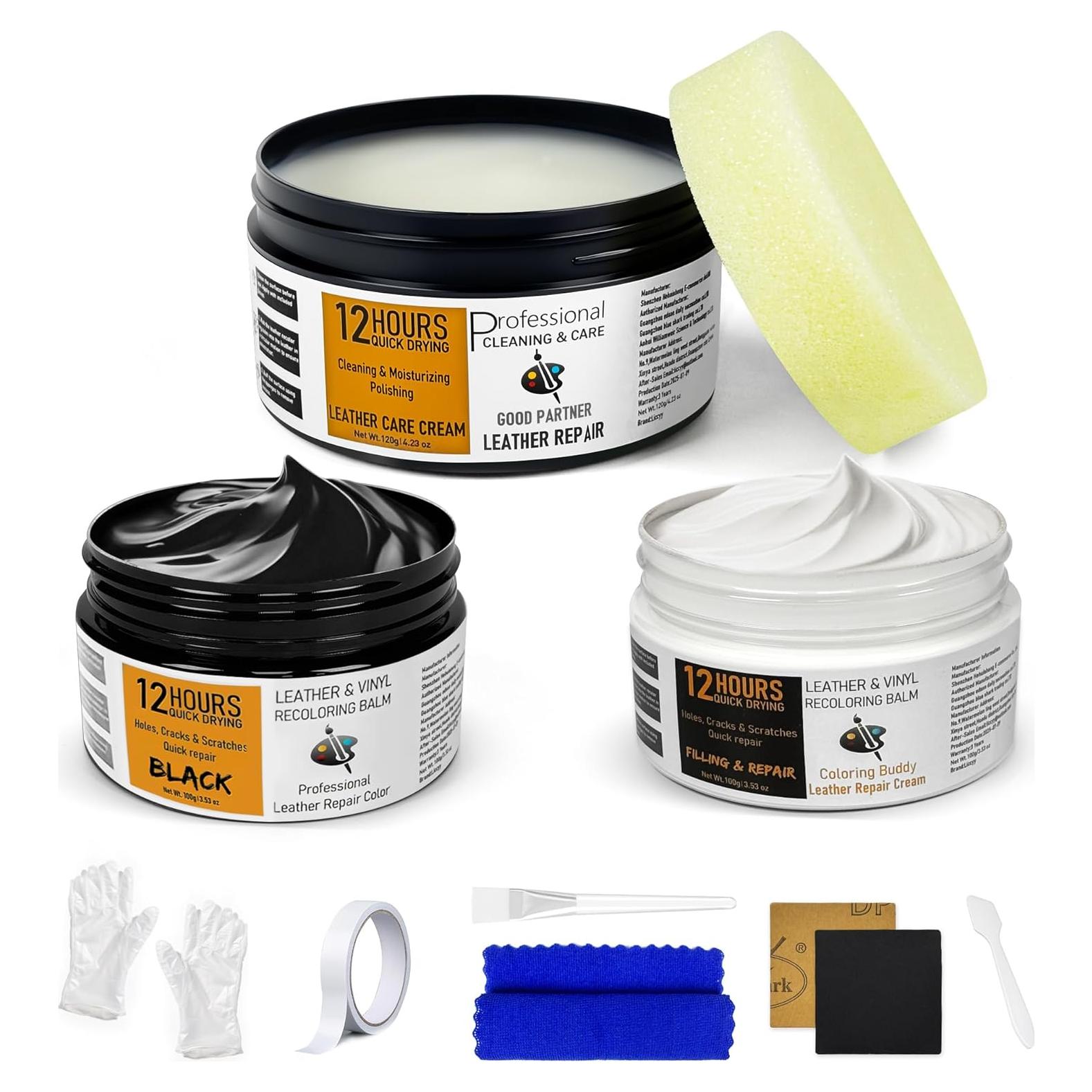 Kit de Reparación de Cuero 3 en 1 Liccyy Negro 320g