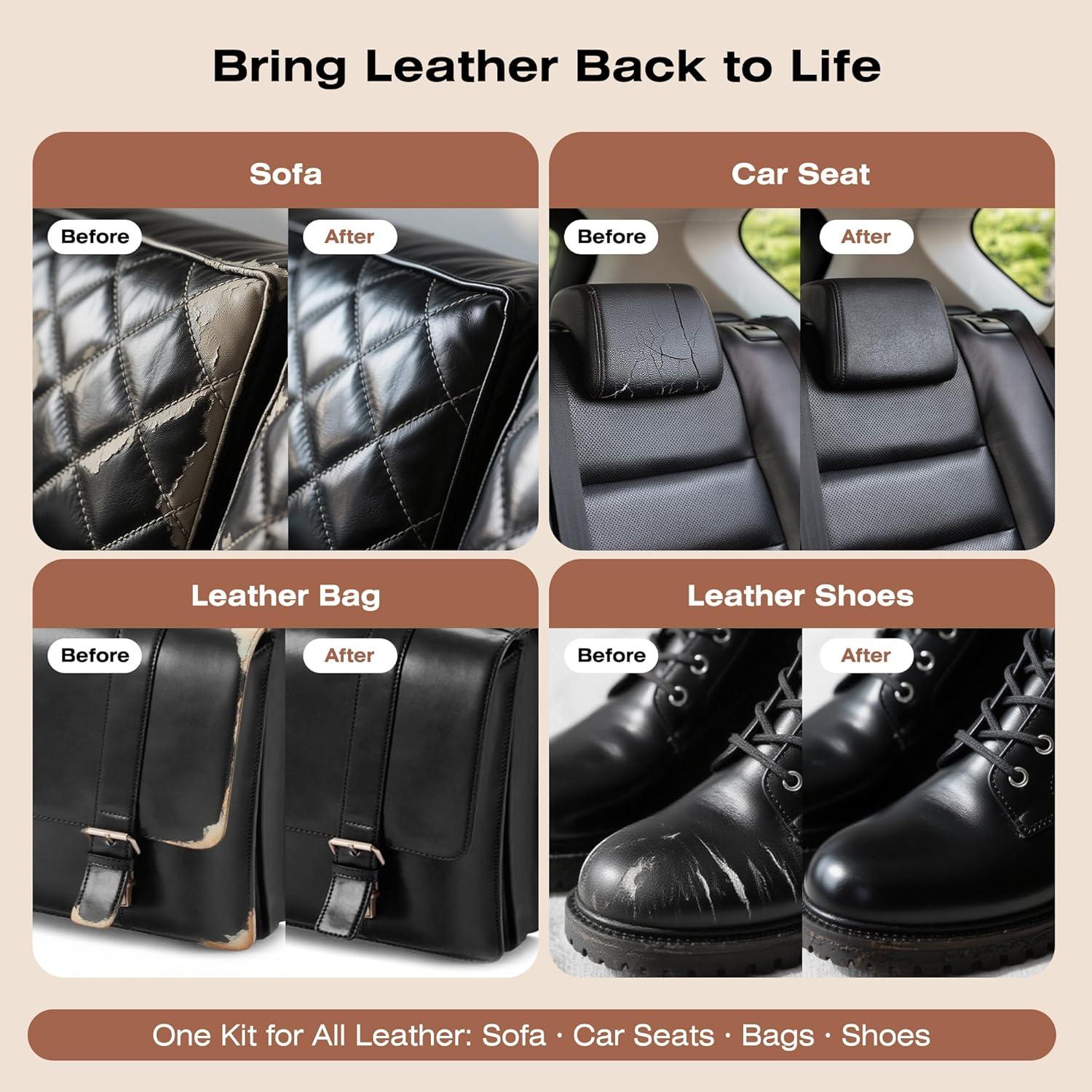 Kit de Reparación de Cuero 3 en 1 Liccyy Negro 320g