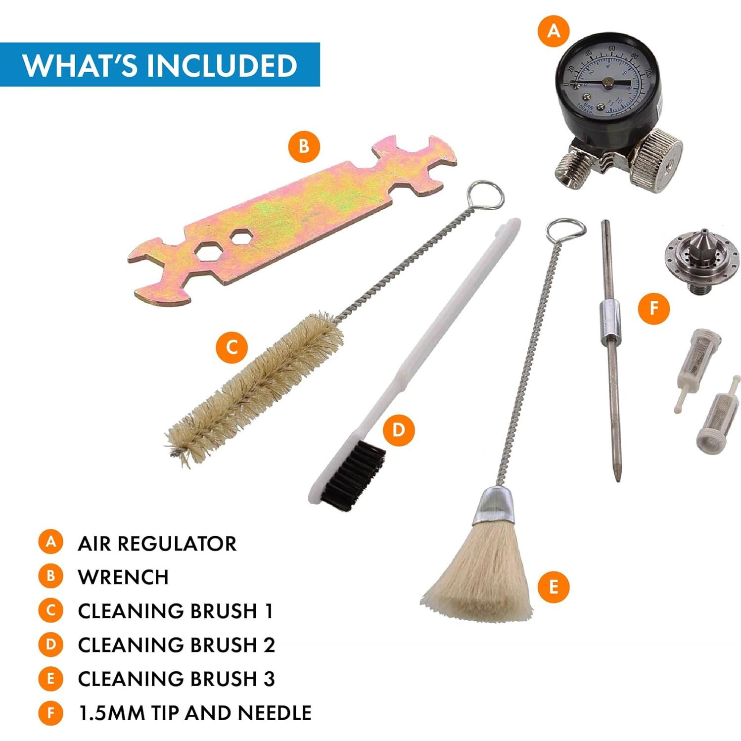 Kit de Pintura DeVilbiss 802343 con 2 Pistolas HVLP