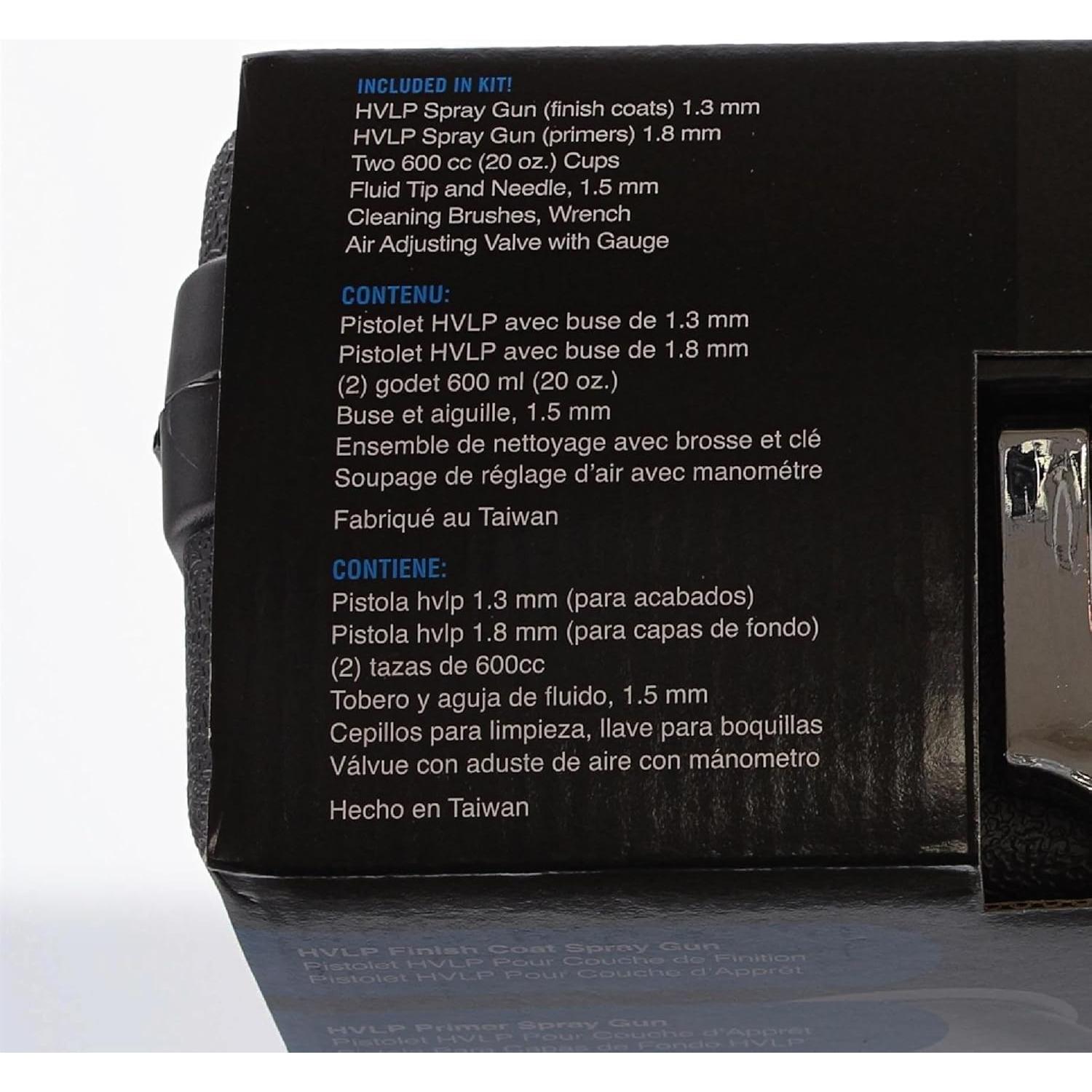 Kit de Pintura DeVilbiss 802343 con 2 Pistolas HVLP