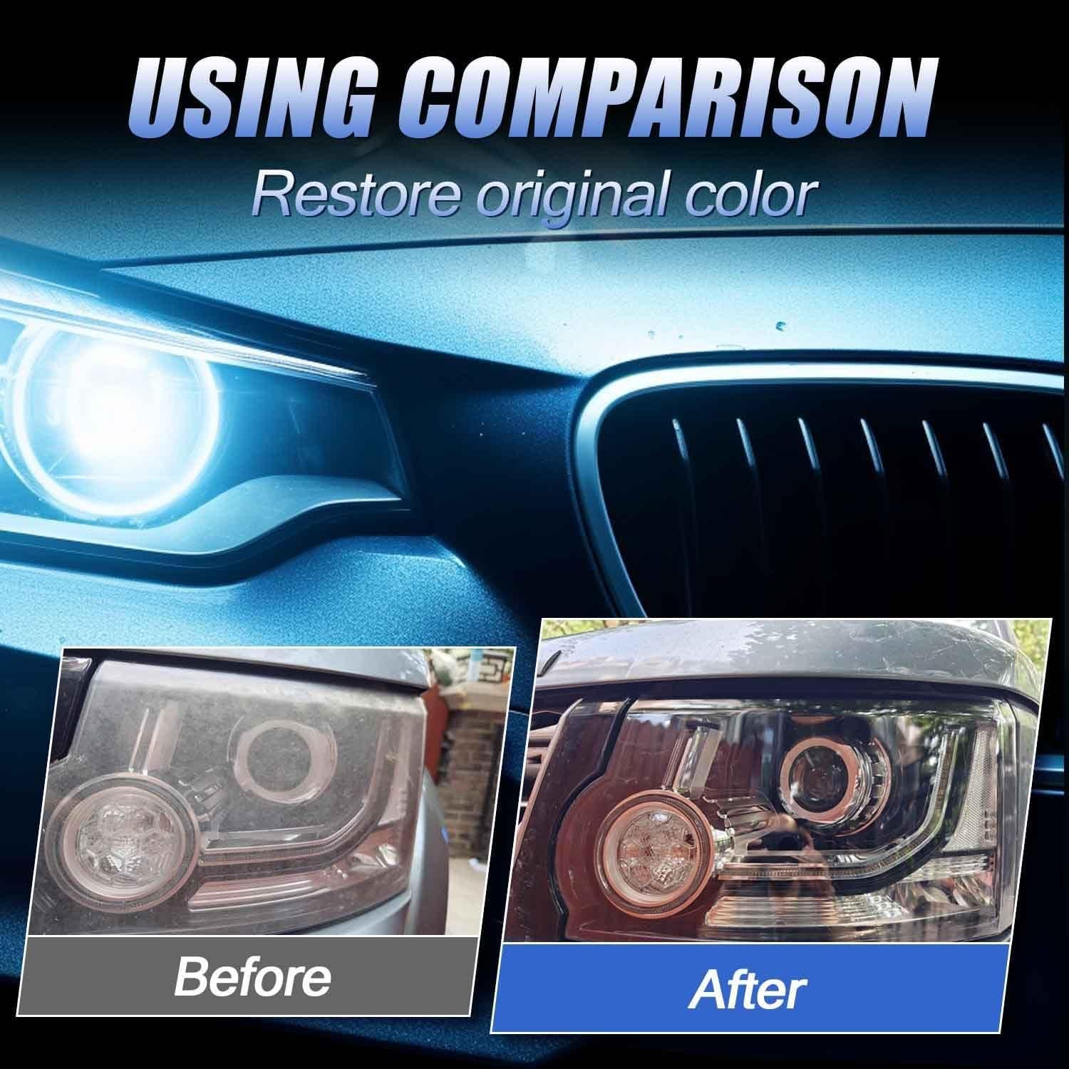 Kit de Restauración de Faros WAZNFYV 400g - Limpiador Universal