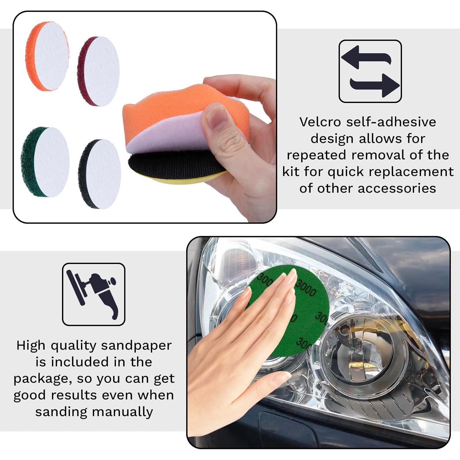 Kit de Restauración de Faros de Coche BFXM 38 Piezas