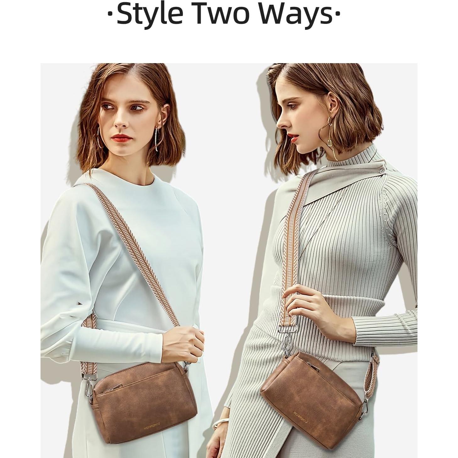 Bolso Cruzado Pequeño WESTBRONCO para Mujeres Cuero Vegano