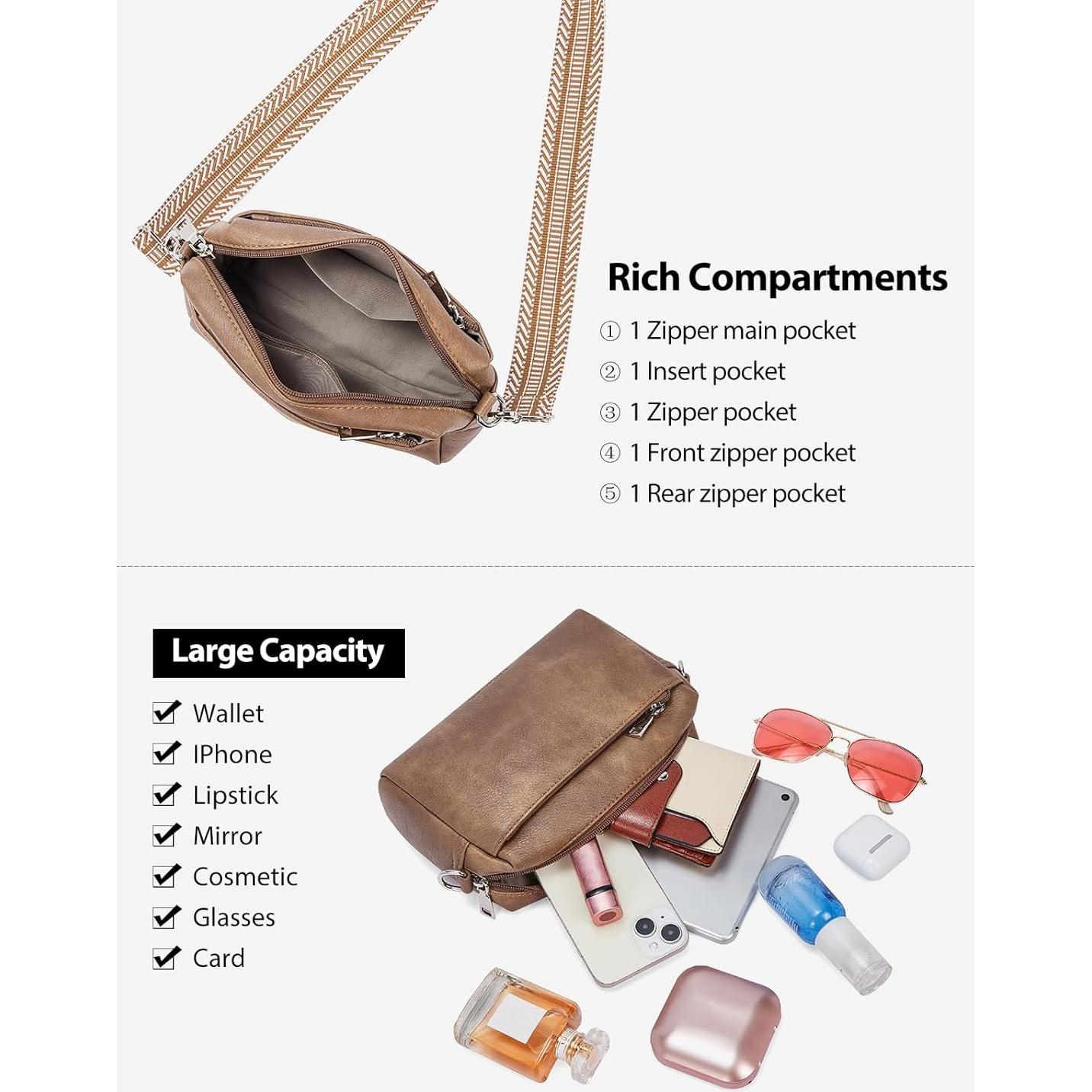 Bolso Cruzado Pequeño WESTBRONCO para Mujeres Cuero Vegano