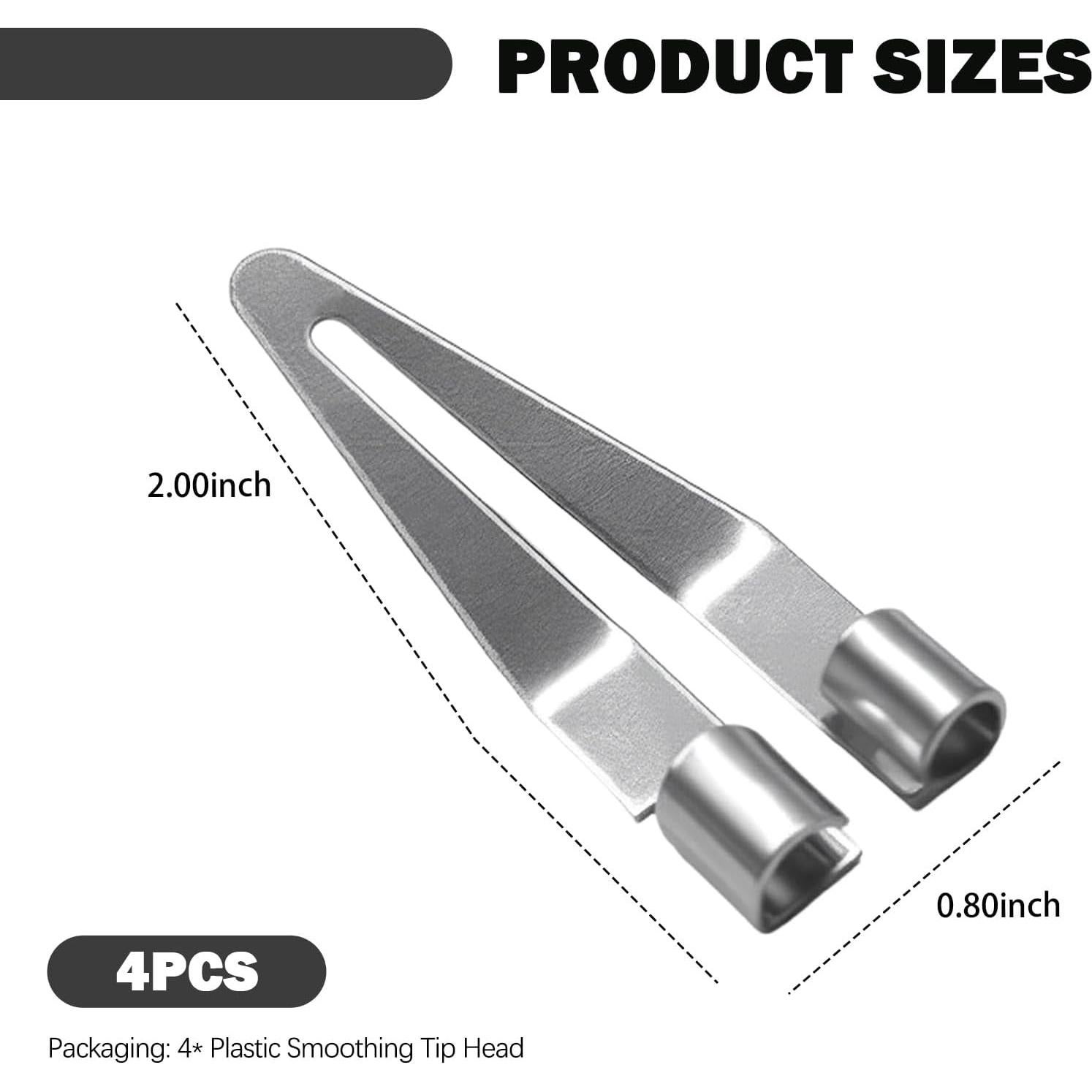 Kit de 4 Consejos de Soldadura de Plástico YGDMD 45°