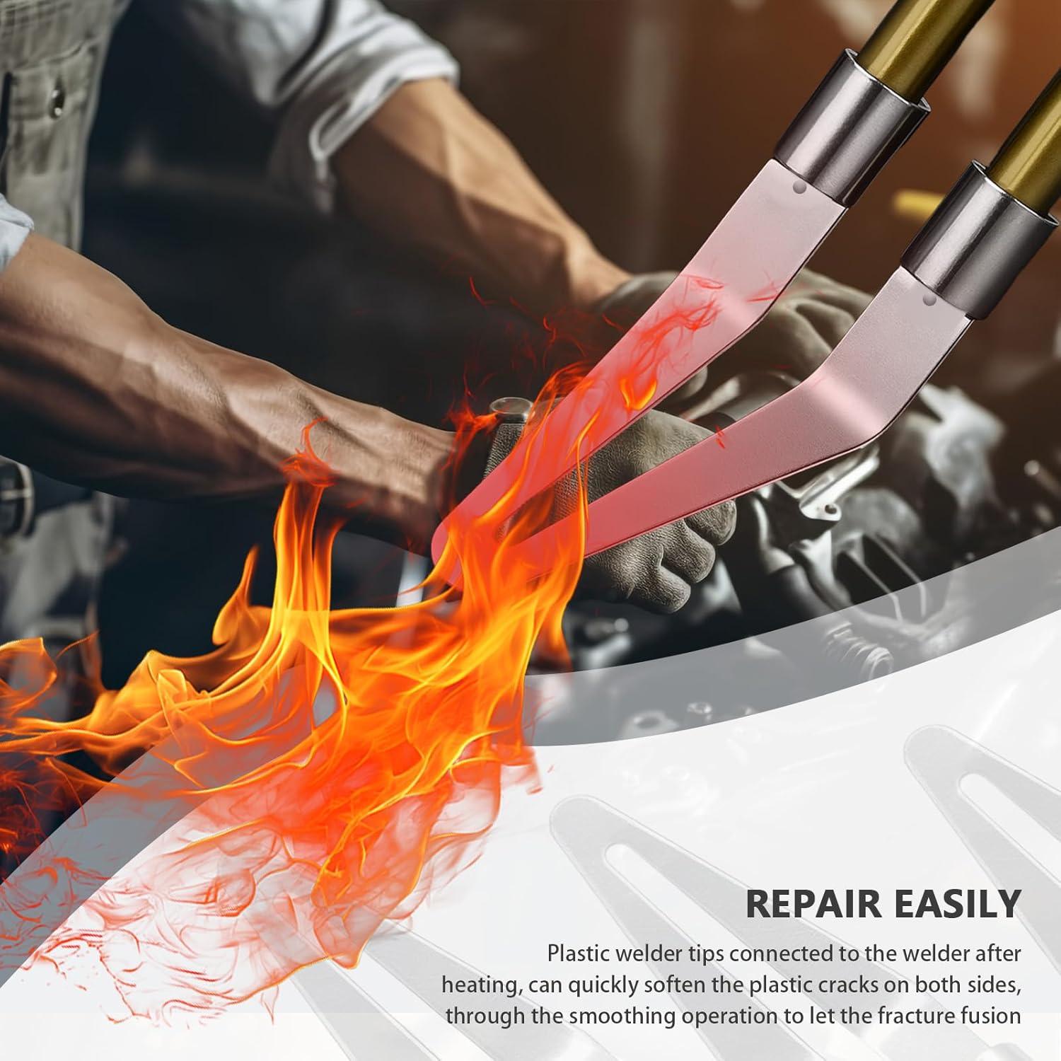 Kit de 4 Consejos de Soldadura de Plástico YGDMD 45°