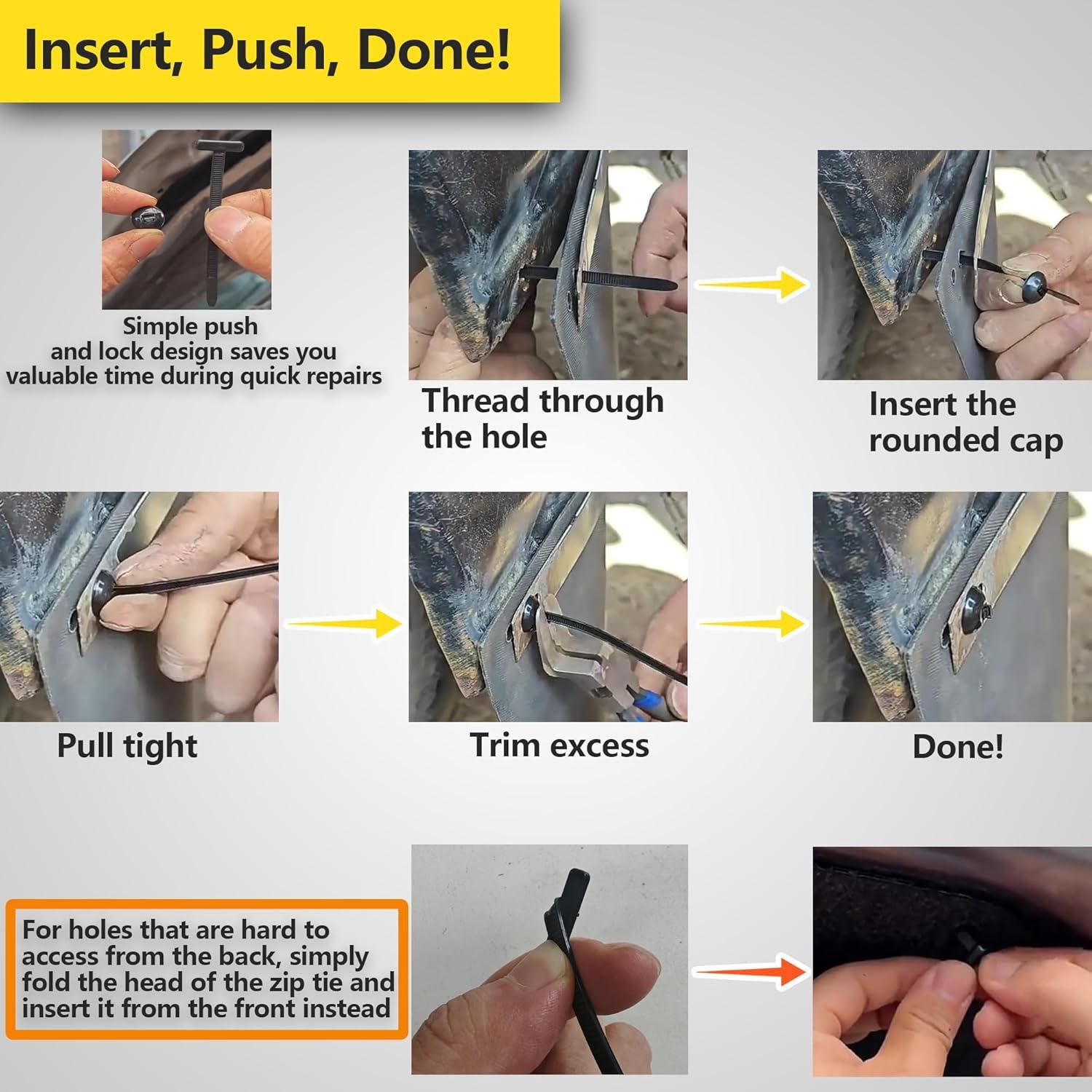 Kit de Hebillas de Cinta de Nylon Budifyx - 20 Piezas Auto-Bloqueo