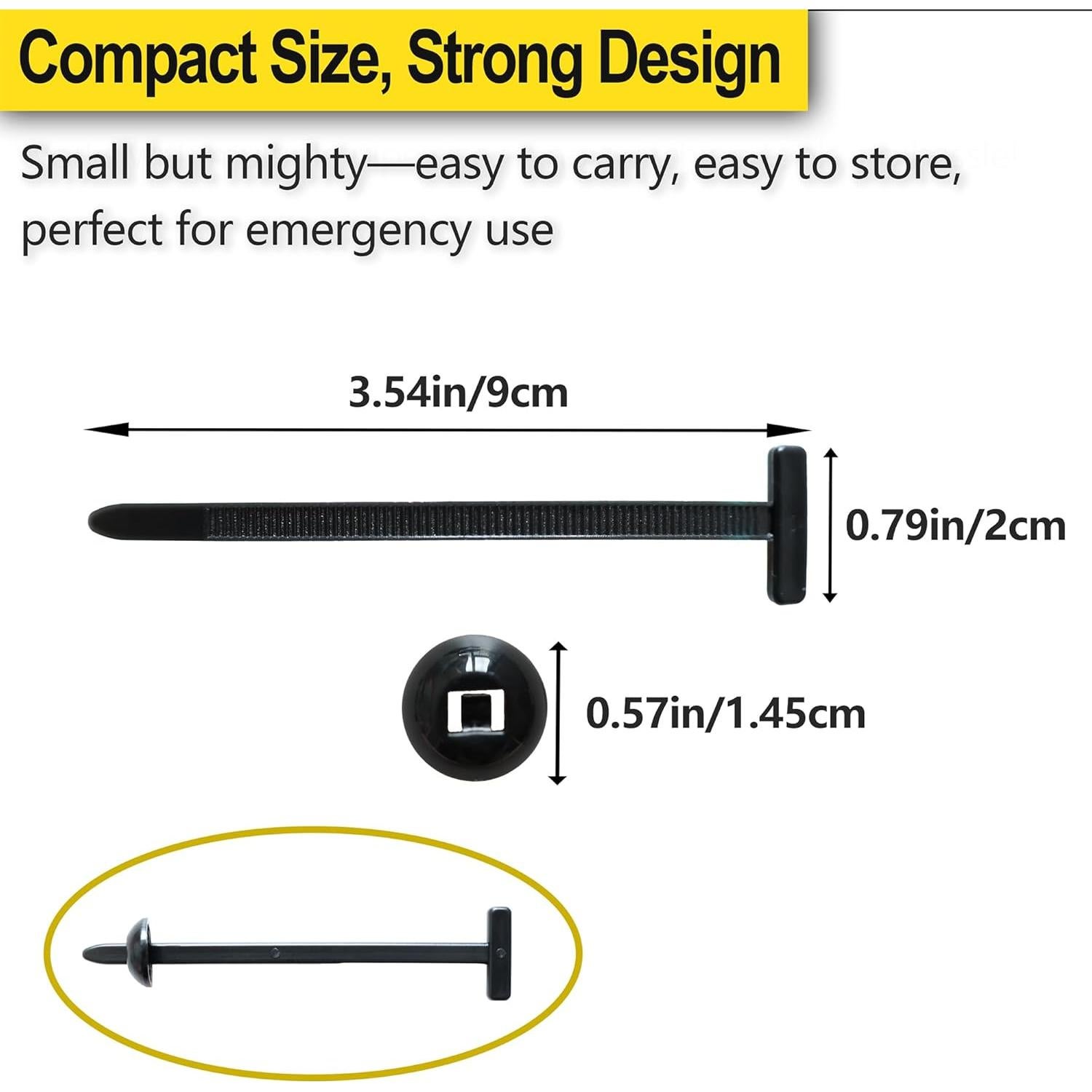 Kit de Hebillas de Cinta de Nylon Budifyx - 20 Piezas Auto-Bloqueo