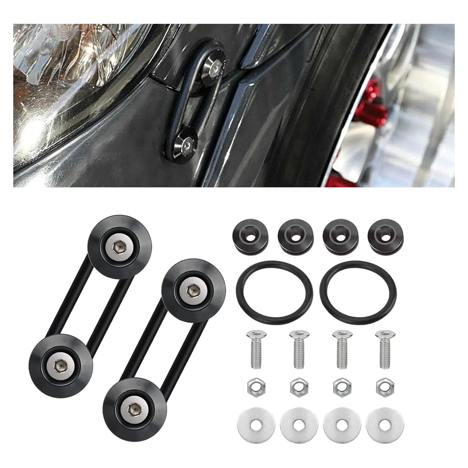 Kit de Sujetadores de Parachoques Damwot - Aluminio Negro