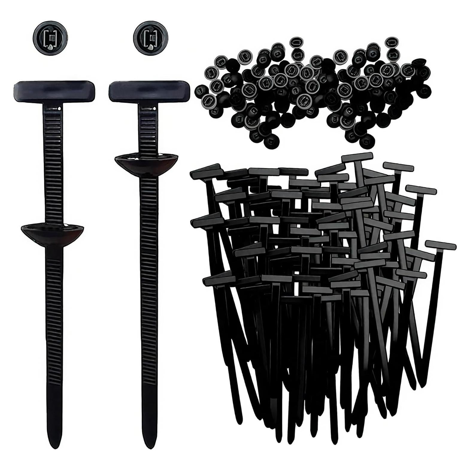 60 Hebillas de Cable Universal Nylon Fluencara 9.4x2x14.2cm