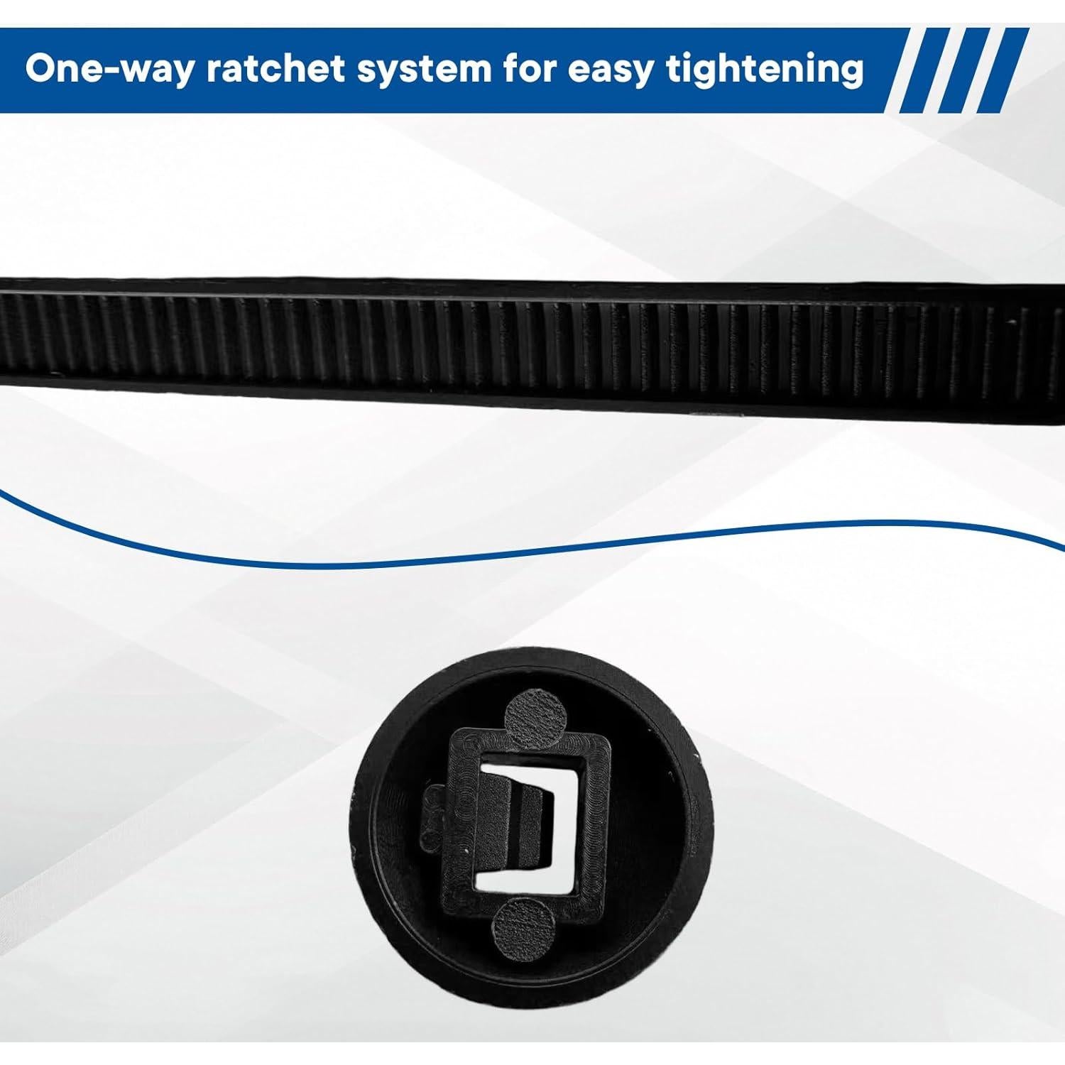 Kit de Sujetadores de Cable de Nylon GIroiyai 100 Piezas