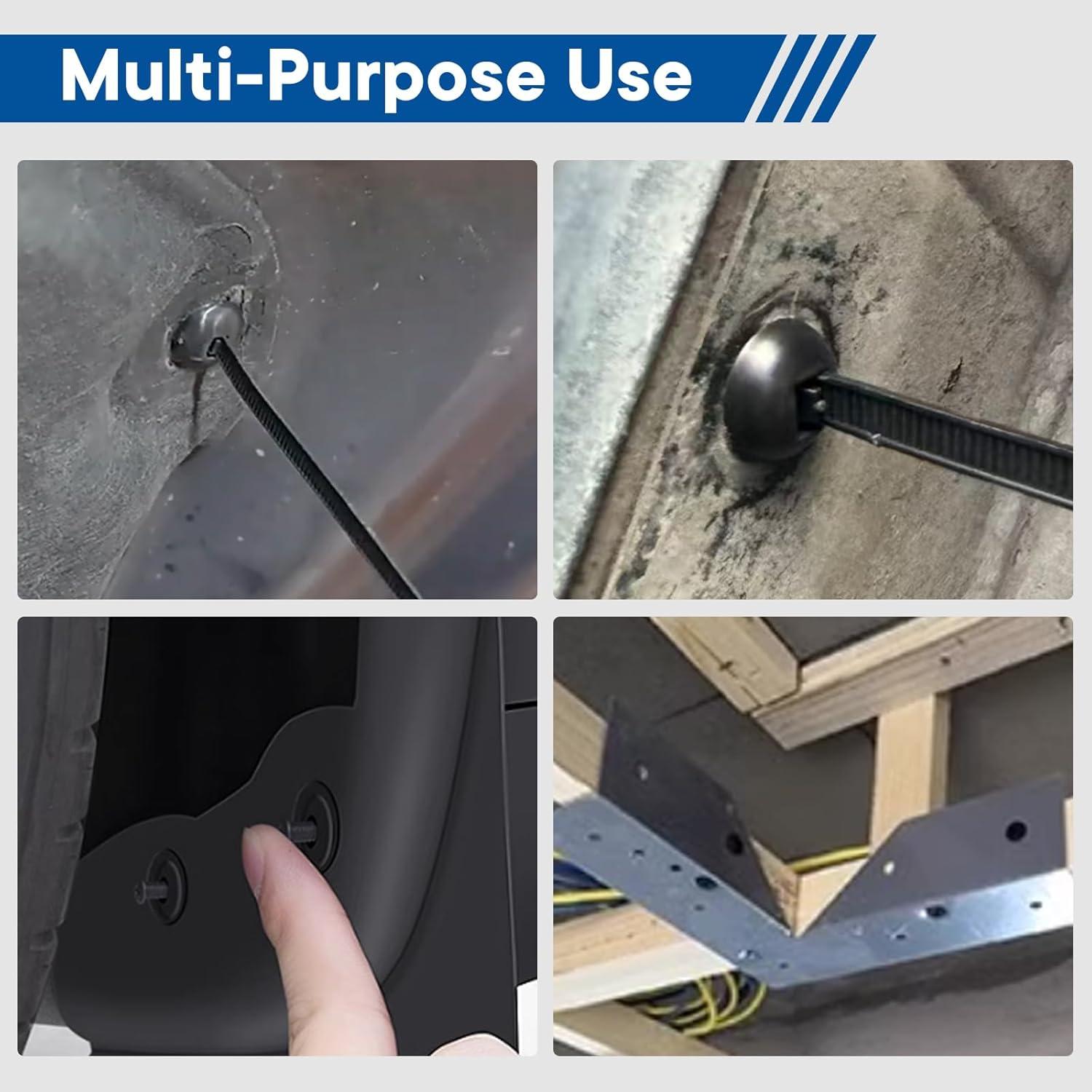 Kit de Sujetadores de Cable de Nylon GIroiyai 100 Piezas