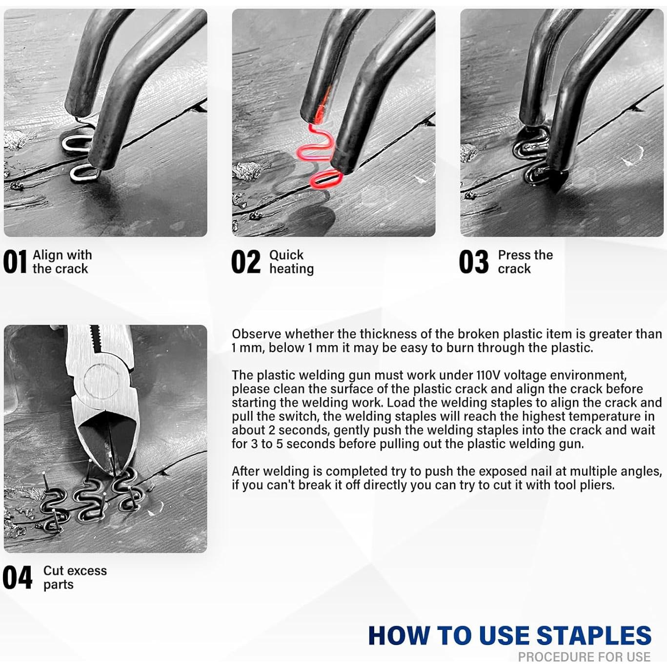 Kit de Soldadura de Plástico Allturn G100 110V 100W Negro