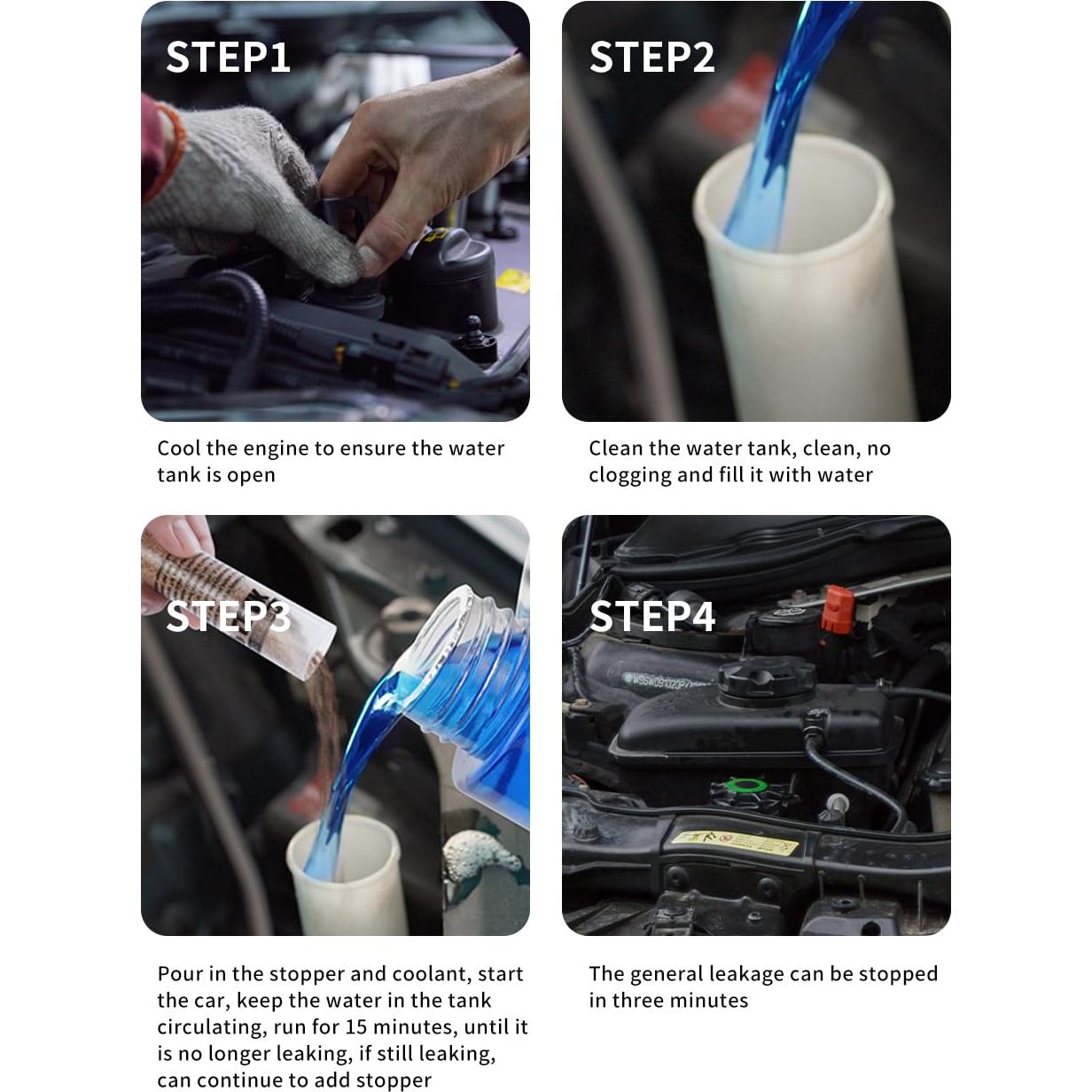 Sellador de Fugas de Radiador HUZHOU 1 Tubo 32g Reparación