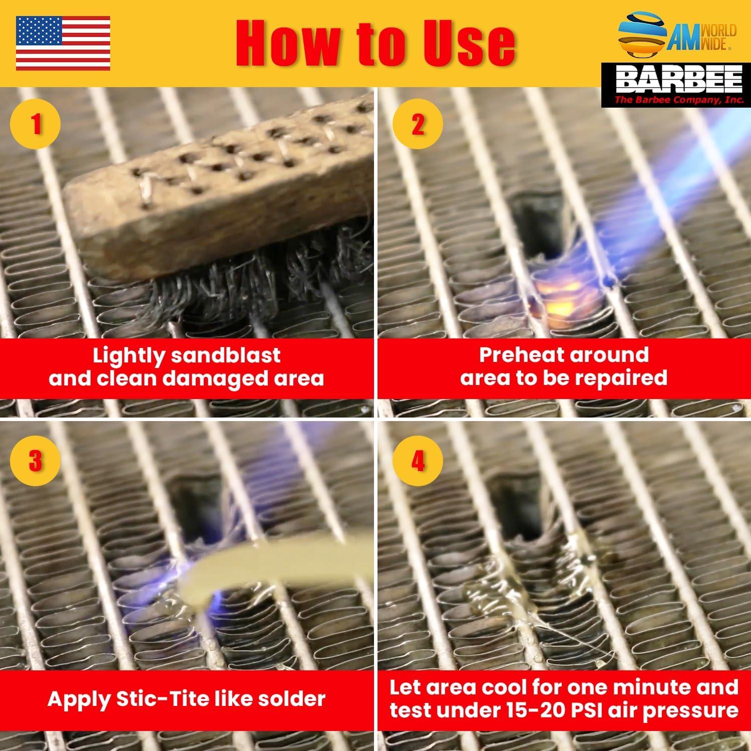 Kit de Reparación de Radiador de Aluminio AM Worldwide STIC-TITE