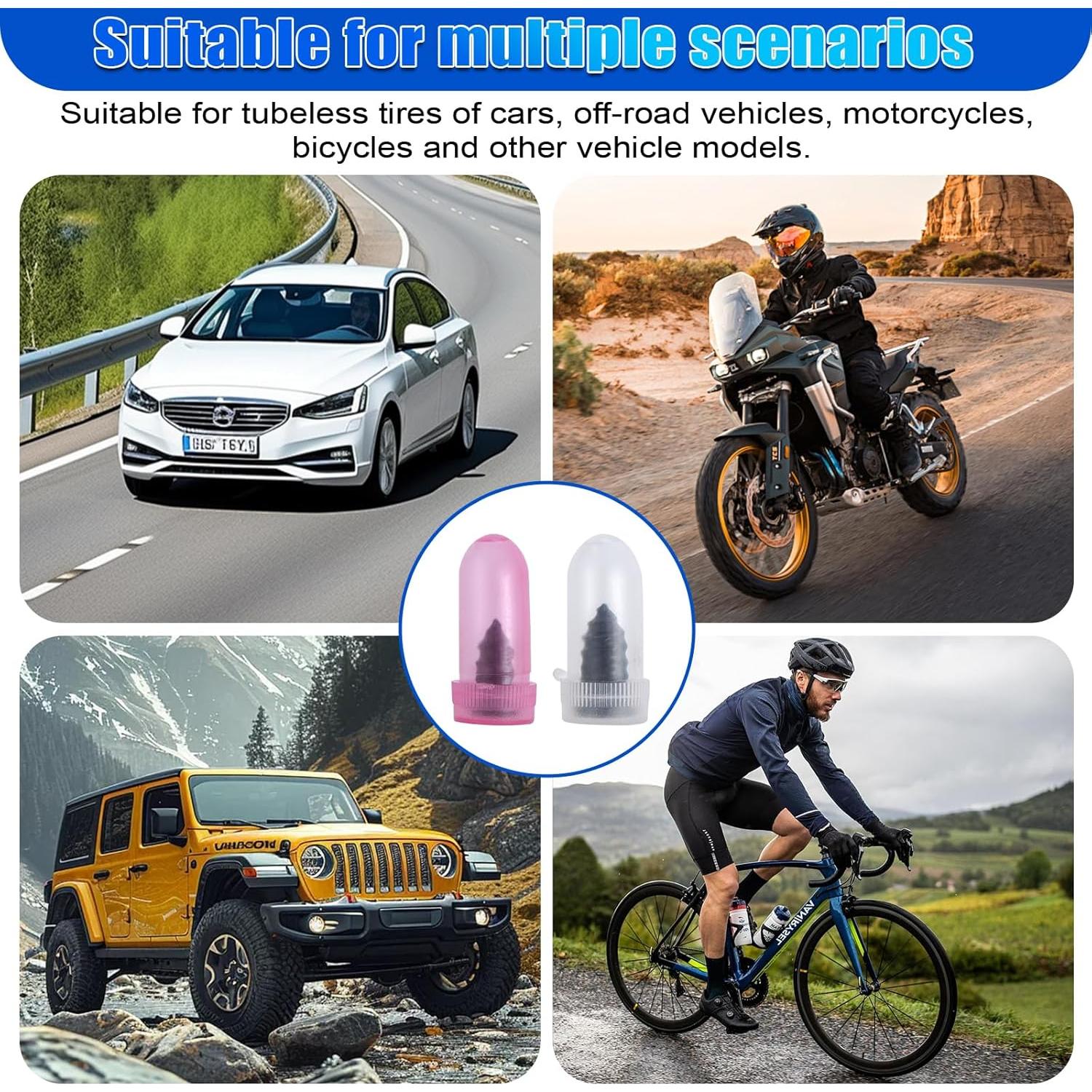 Kit de reparación de neumáticos 29 piezas oycckko - herramientas de emergencia