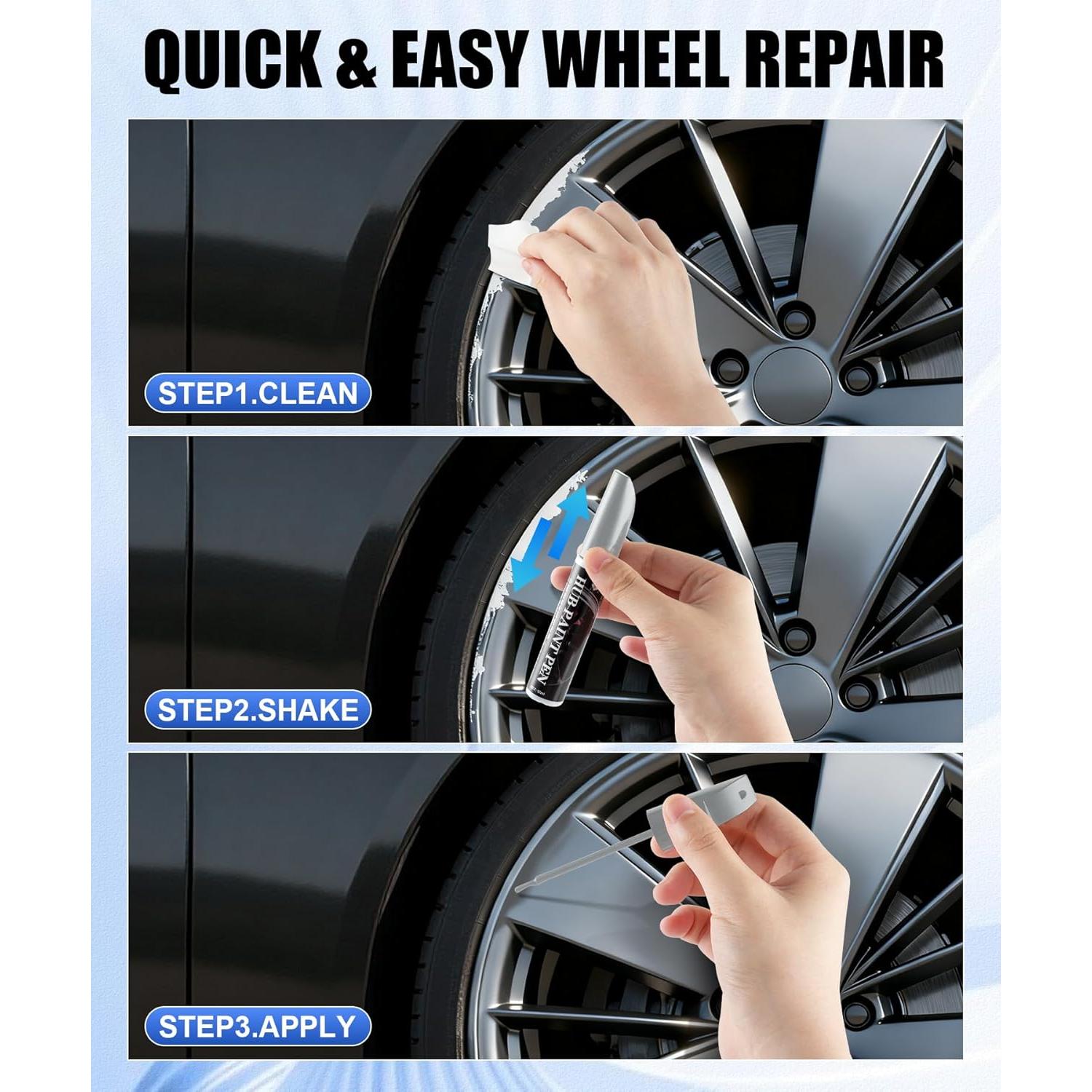 Kit de Reparación de Llantas Amiss Gris Mate Completo