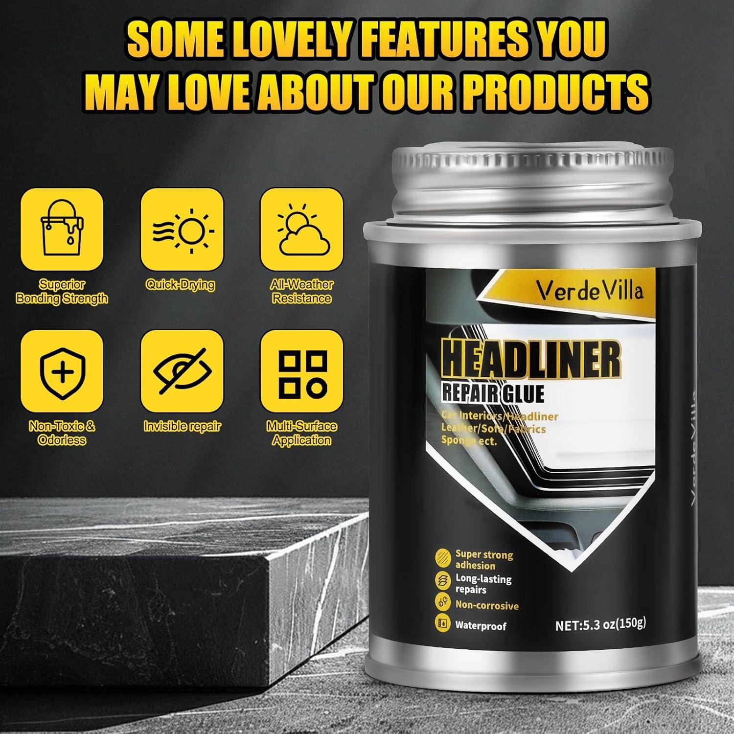 Pegamento para Techo VerdeVilla 150ml - Adhesivo para Tela y Cuero