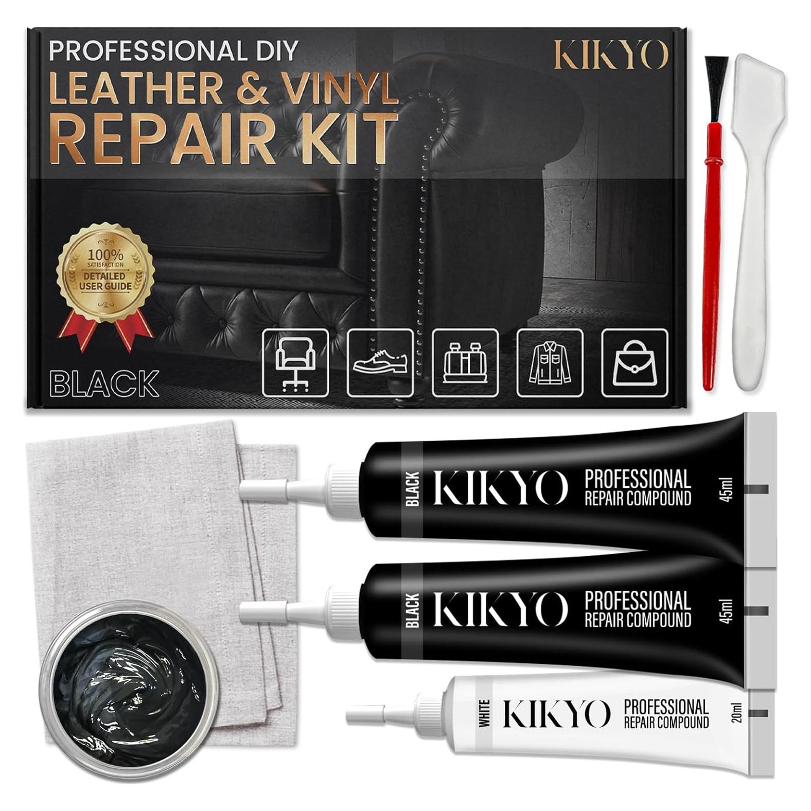 Kit de Reparación de Cuero KIKYO HS001 - 280g, Negro