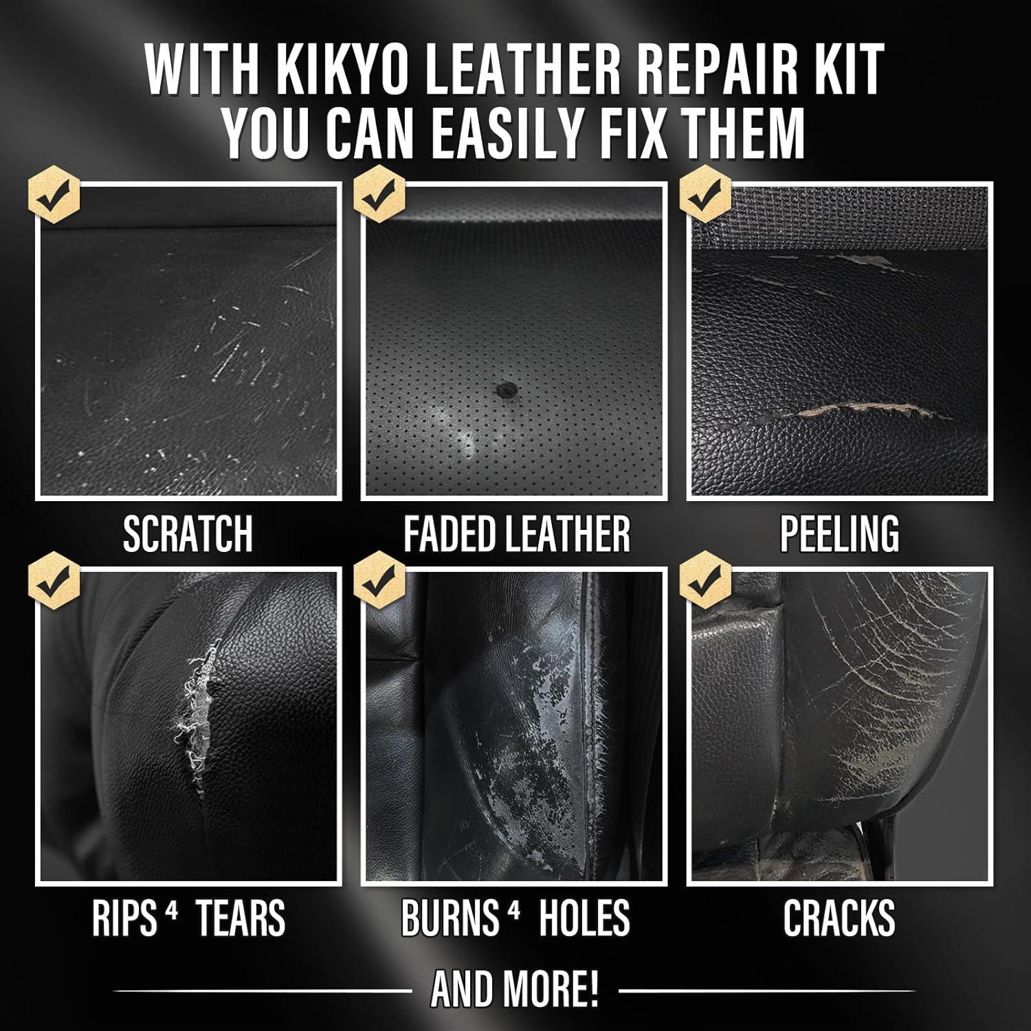 Kit de Reparación de Cuero KIKYO HS001 - 280g, Negro