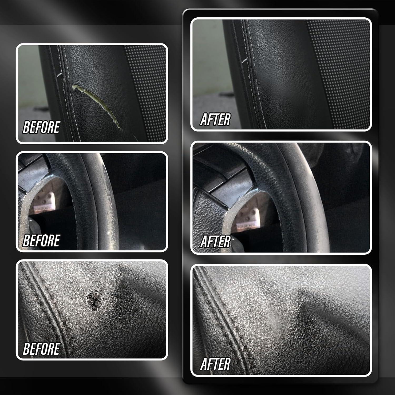 Kit de Reparación de Cuero KIKYO HS001 - 280g, Negro