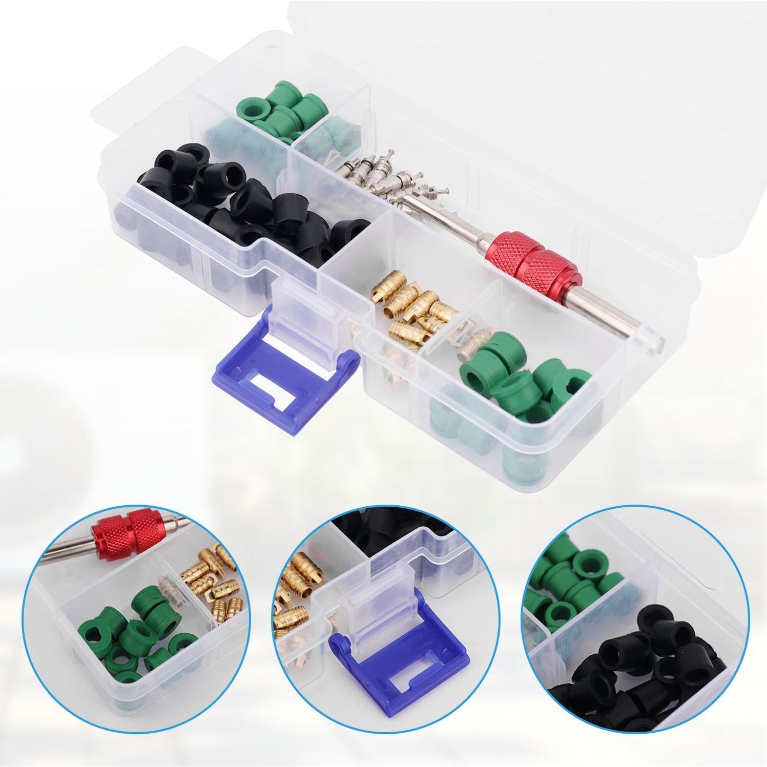 Kit de Reparación A/C de Coche 71pcs PEUTIER con Herramientas