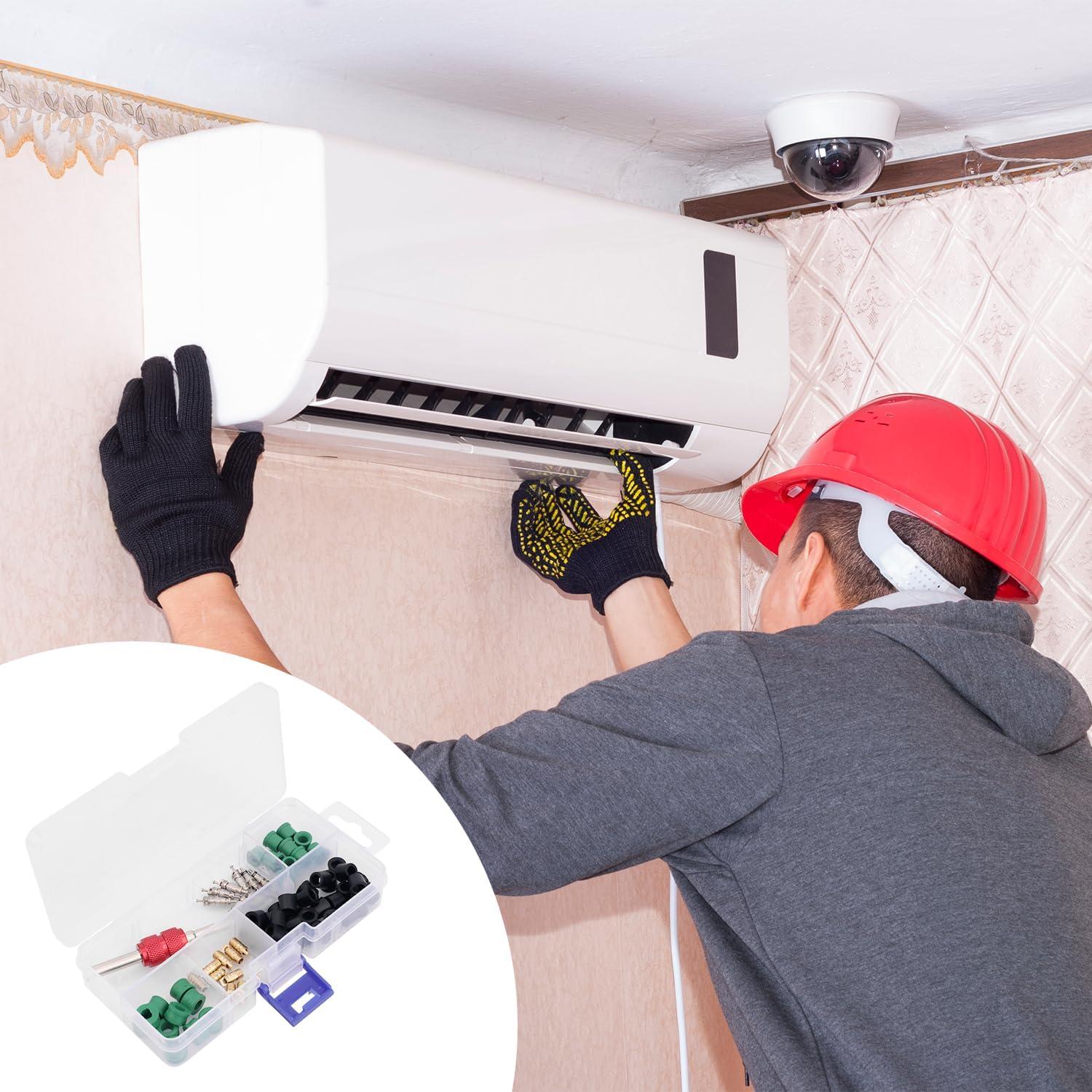 Kit de Reparación A/C de Coche 71pcs PEUTIER con Herramientas