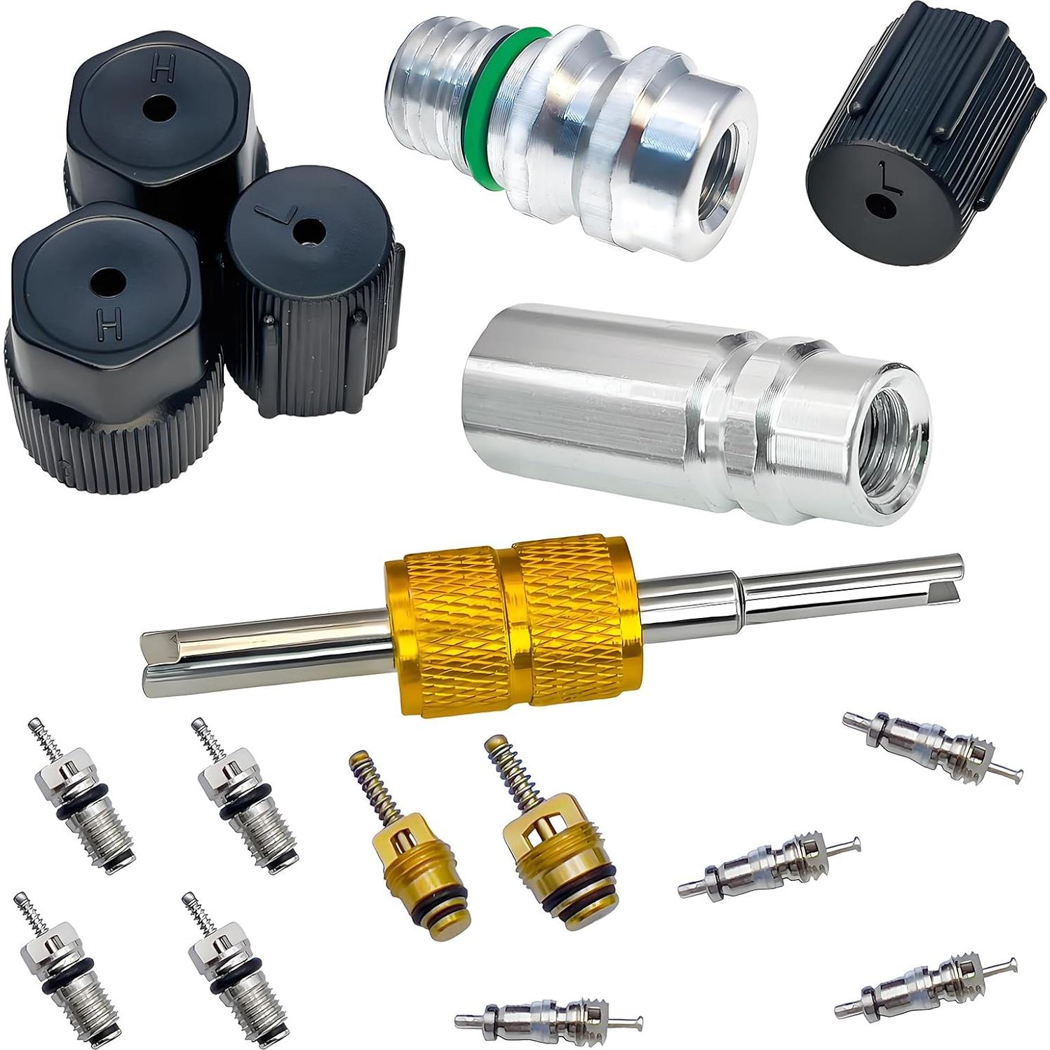 Kit de Núcleo de Válvula de Aire Acondicionado VOTNMIC R12 R134a