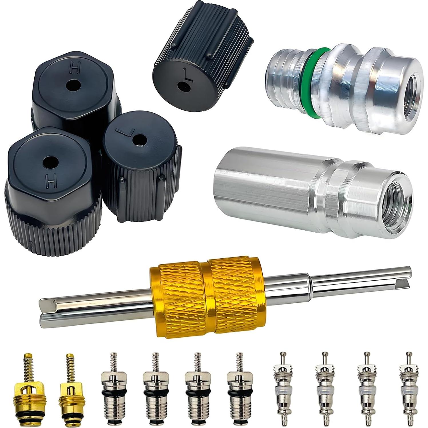 Kit de Núcleo de Válvula de Aire Acondicionado VOTNMIC R12 R134a