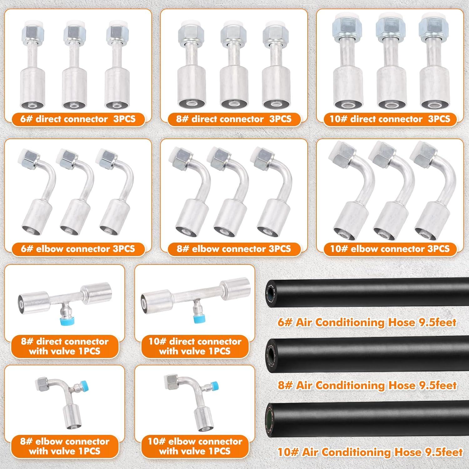 Kit de Manguera de Aire Acondicionado SANTANTOOOL 26PCS 2.9m