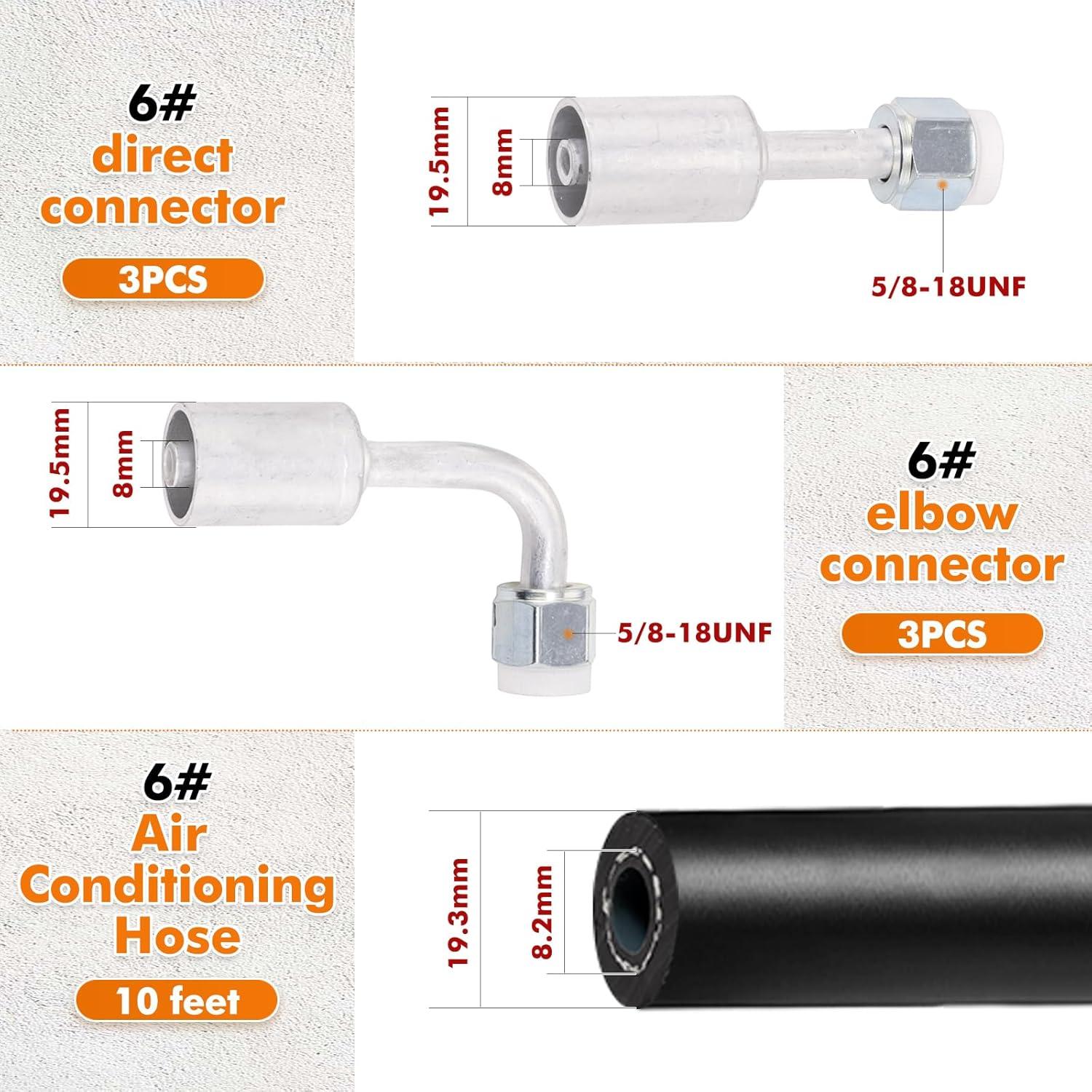 Kit de Manguera de Aire Acondicionado SANTANTOOOL 26PCS 2.9m